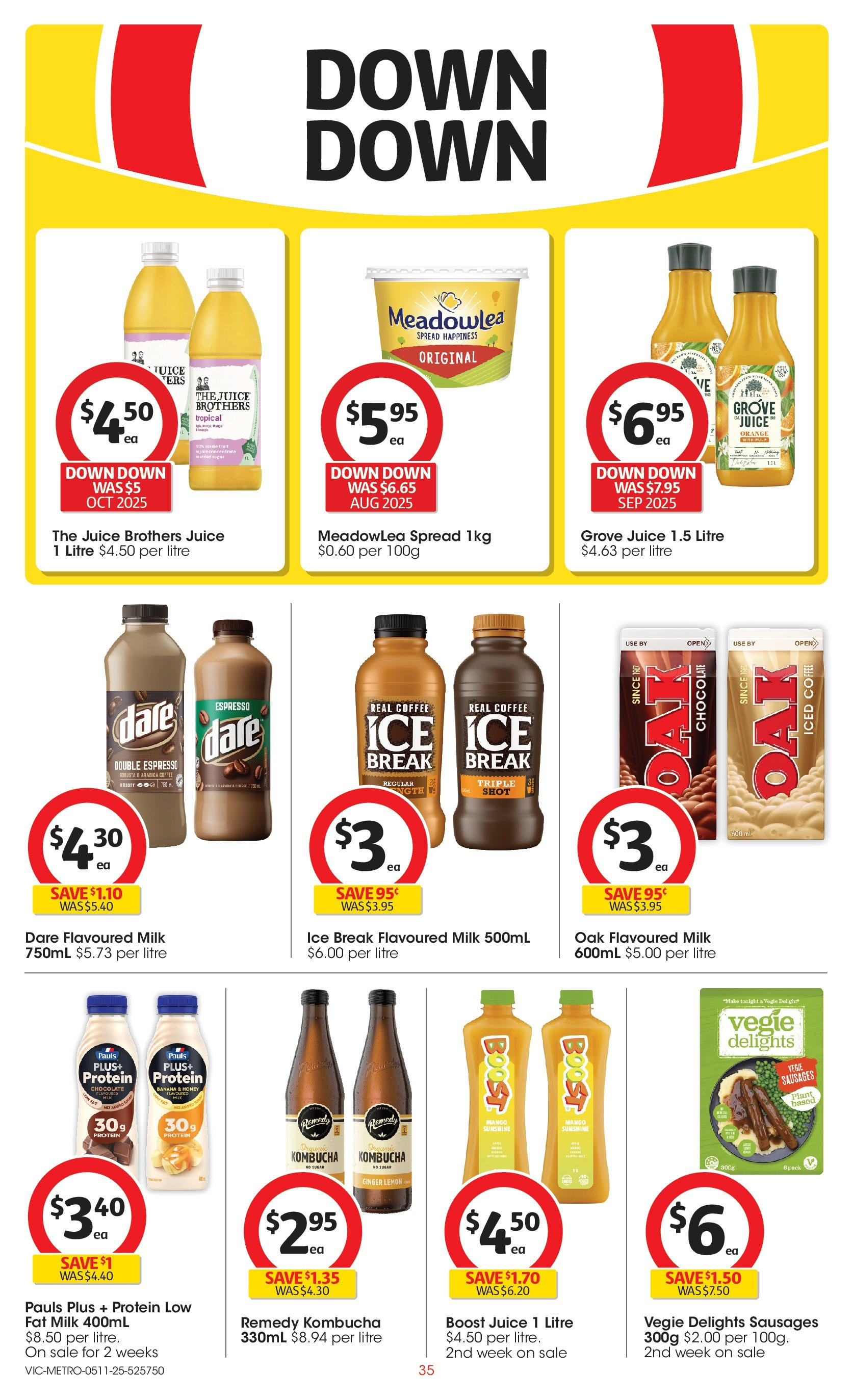 ﻿﻿Coles catalogue valid from 04/11/2025 > Online Australia | Page: 35 | Products: Milk, Ginger, Juice, Lemon