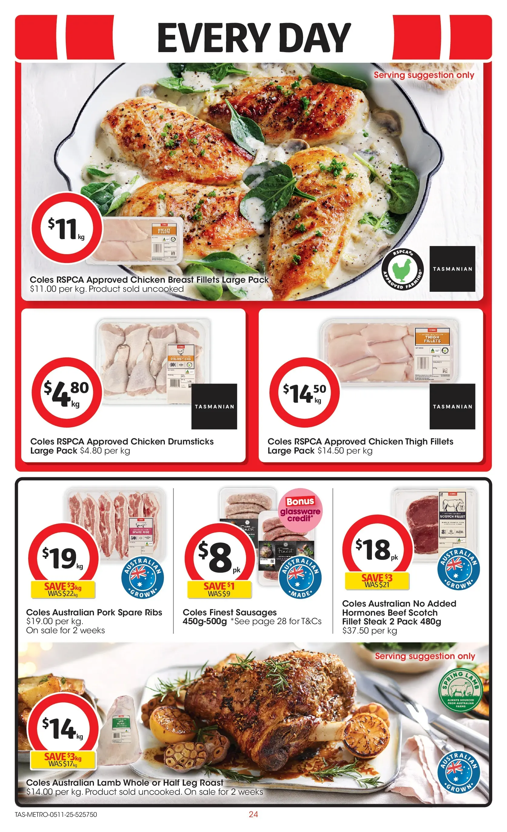 ﻿﻿Coles catalogue valid from 05/11/2025 > Online Australia | Page: 24 | Products: Glassware, Pork, Beef, Scotch