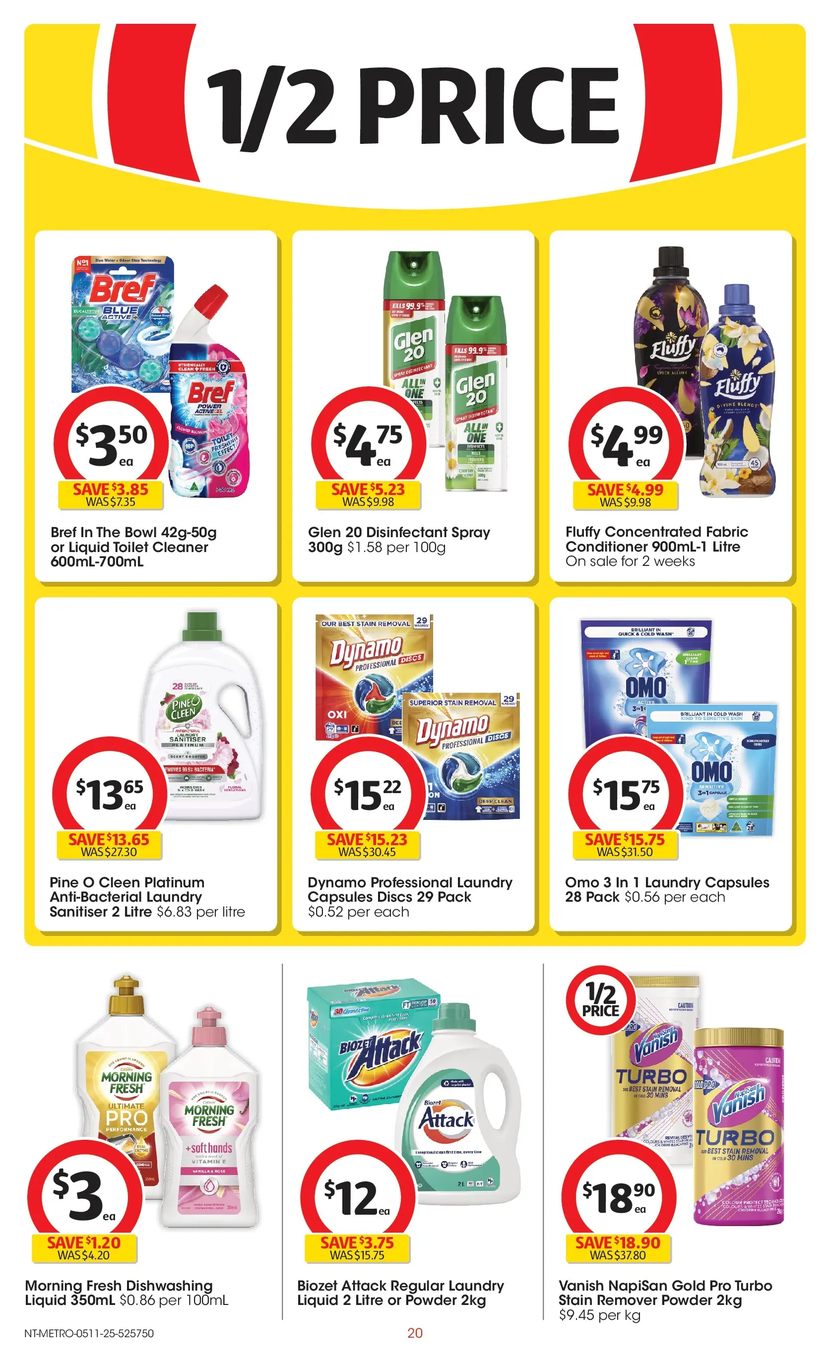 ﻿﻿Coles catalogue valid from 05/11/2025 > Online Australia | Page: 20 | Products: Toilet, Cleaner, Laundry, Sensitive skin