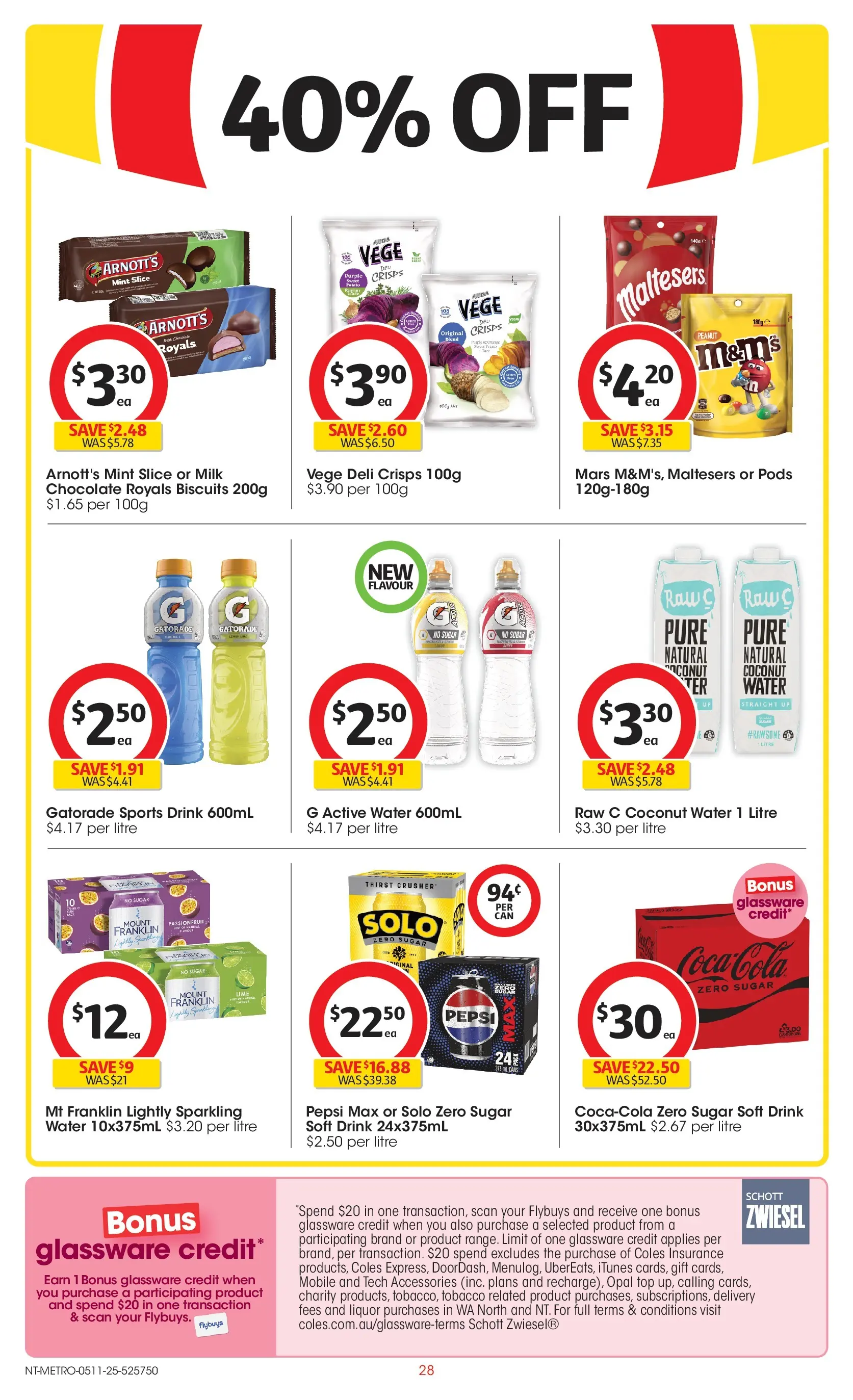 ﻿﻿Coles catalogue valid from 05/11/2025 > Online Australia | Page: 28 | Products: Passionfruit, Biscuits, Lime, Pepsi Max
