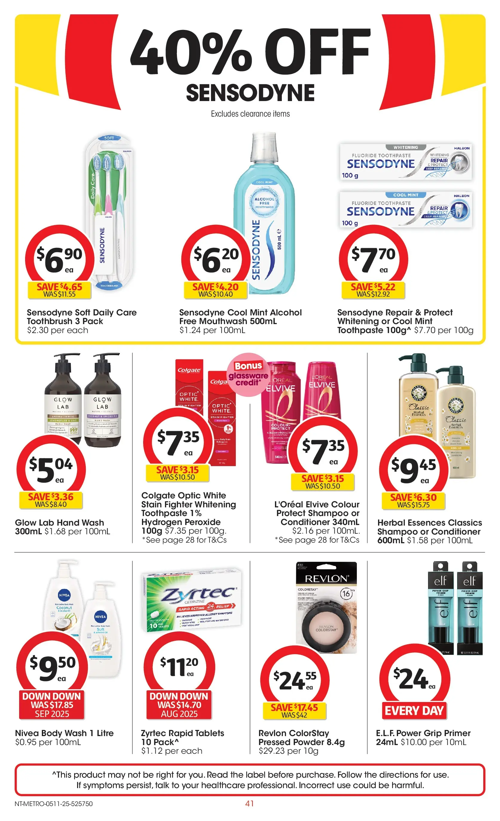 ﻿﻿Coles catalogue valid from 05/11/2025 > Online Australia | Page: 41 | Products: Shampoo, Toothbrush, Herbal, Tablets