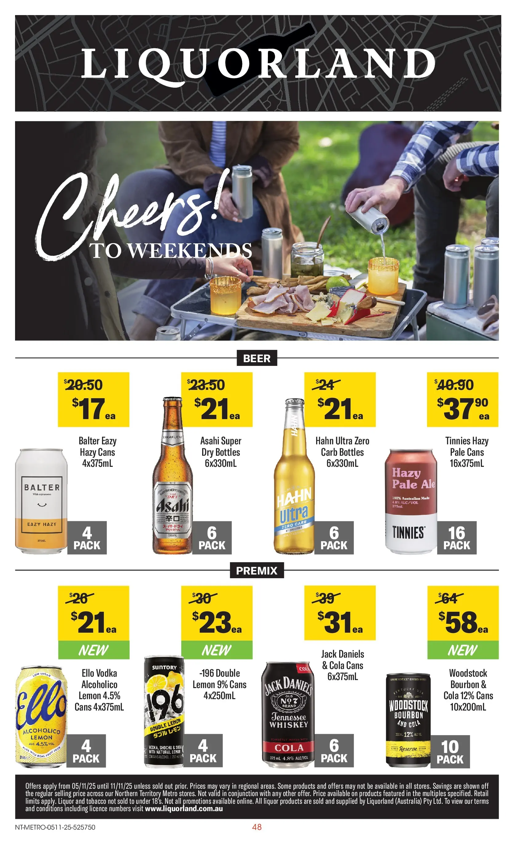 ﻿﻿Coles catalogue valid from 05/11/2025 > Online Australia | Page: 48 | Products: Juice, Beer, Sugar, Lemon