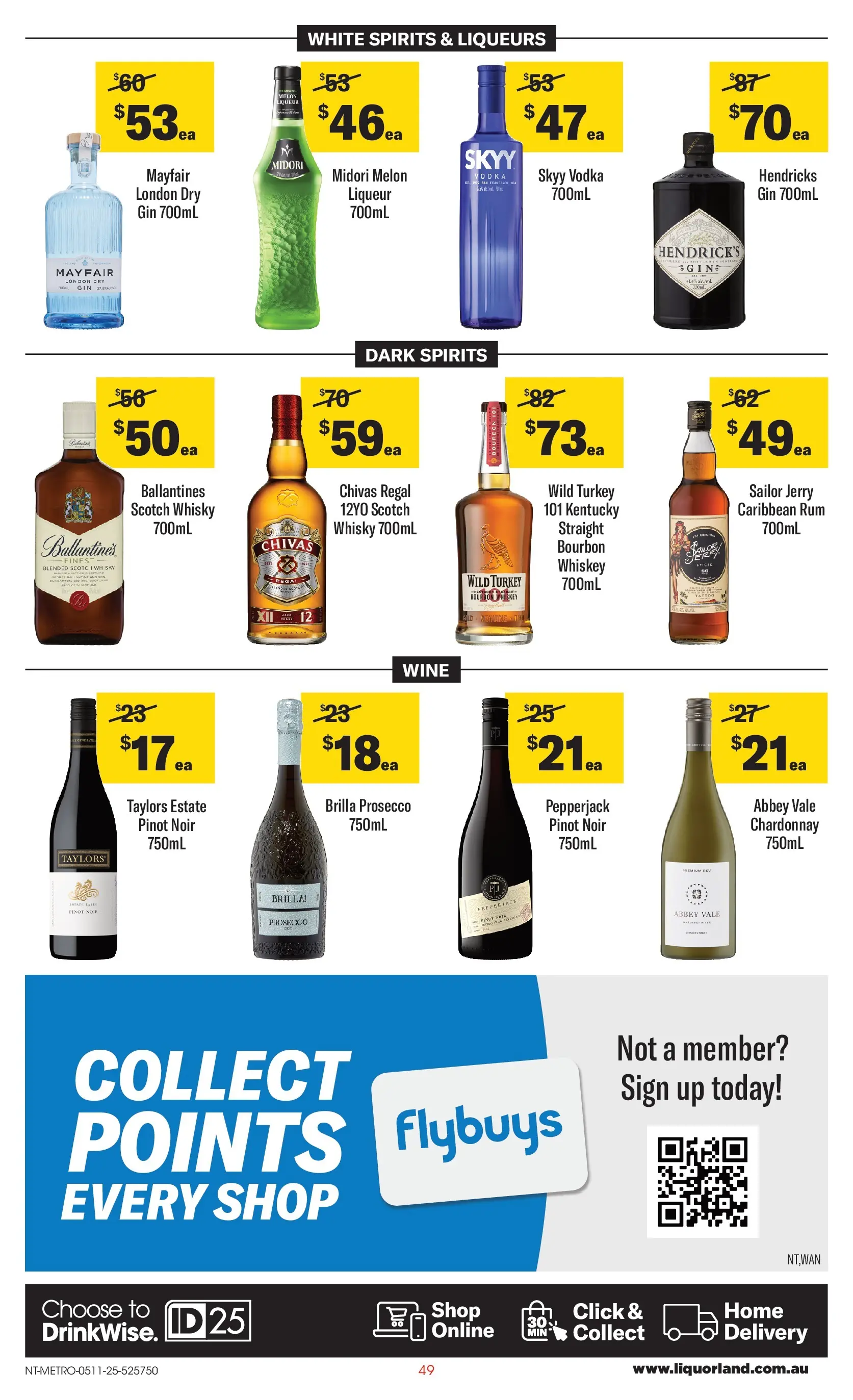 ﻿﻿Coles catalogue valid from 05/11/2025 > Online Australia | Page: 49 | Products: Wine, Whiskey, Rum, Scotch