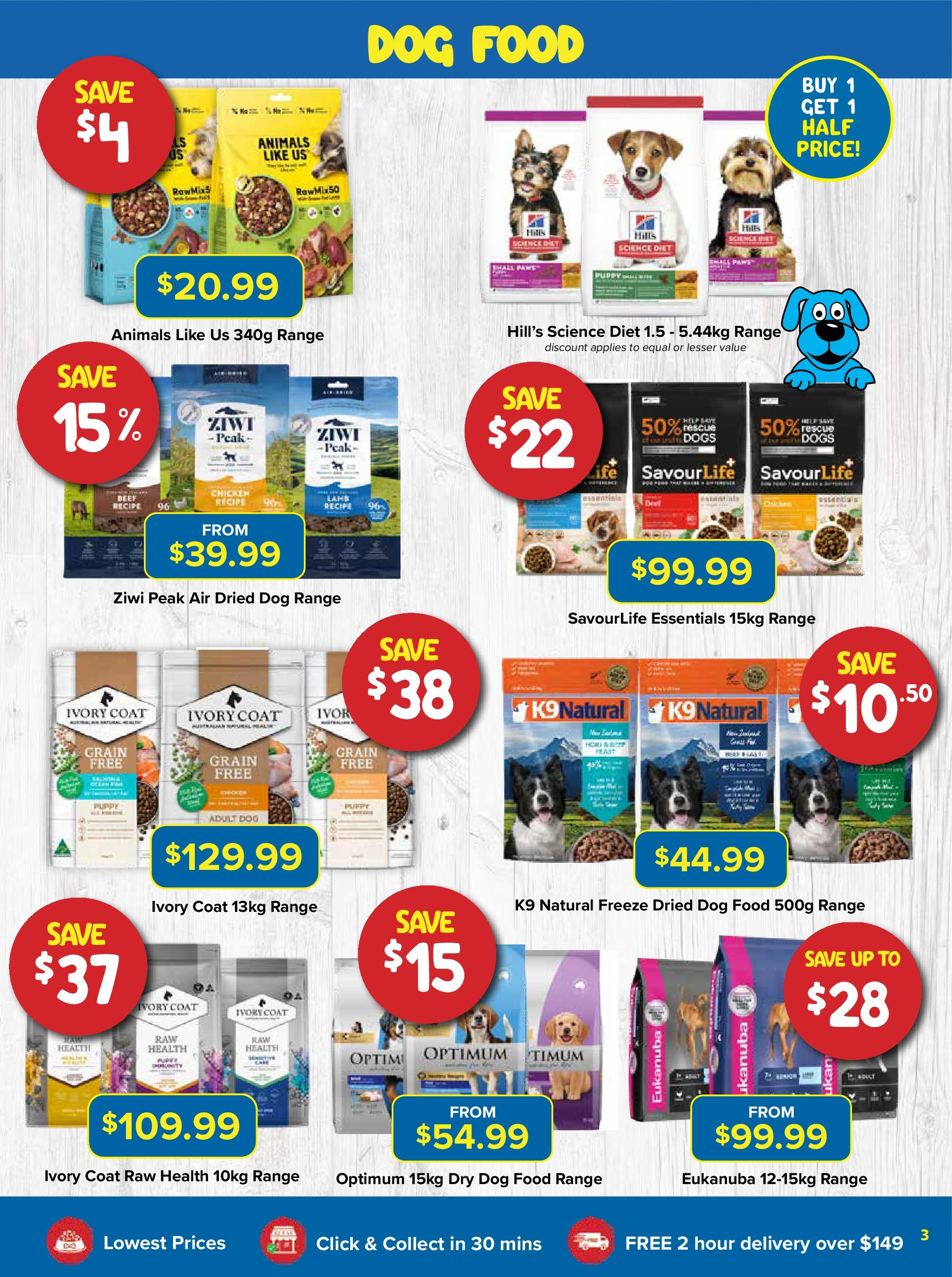 Local offers - Sizzling Summer Savings - 30/10/2025 > weekly / monthly specials | Page: 3 | Products: Chicken, Beef, Dog food, Coat