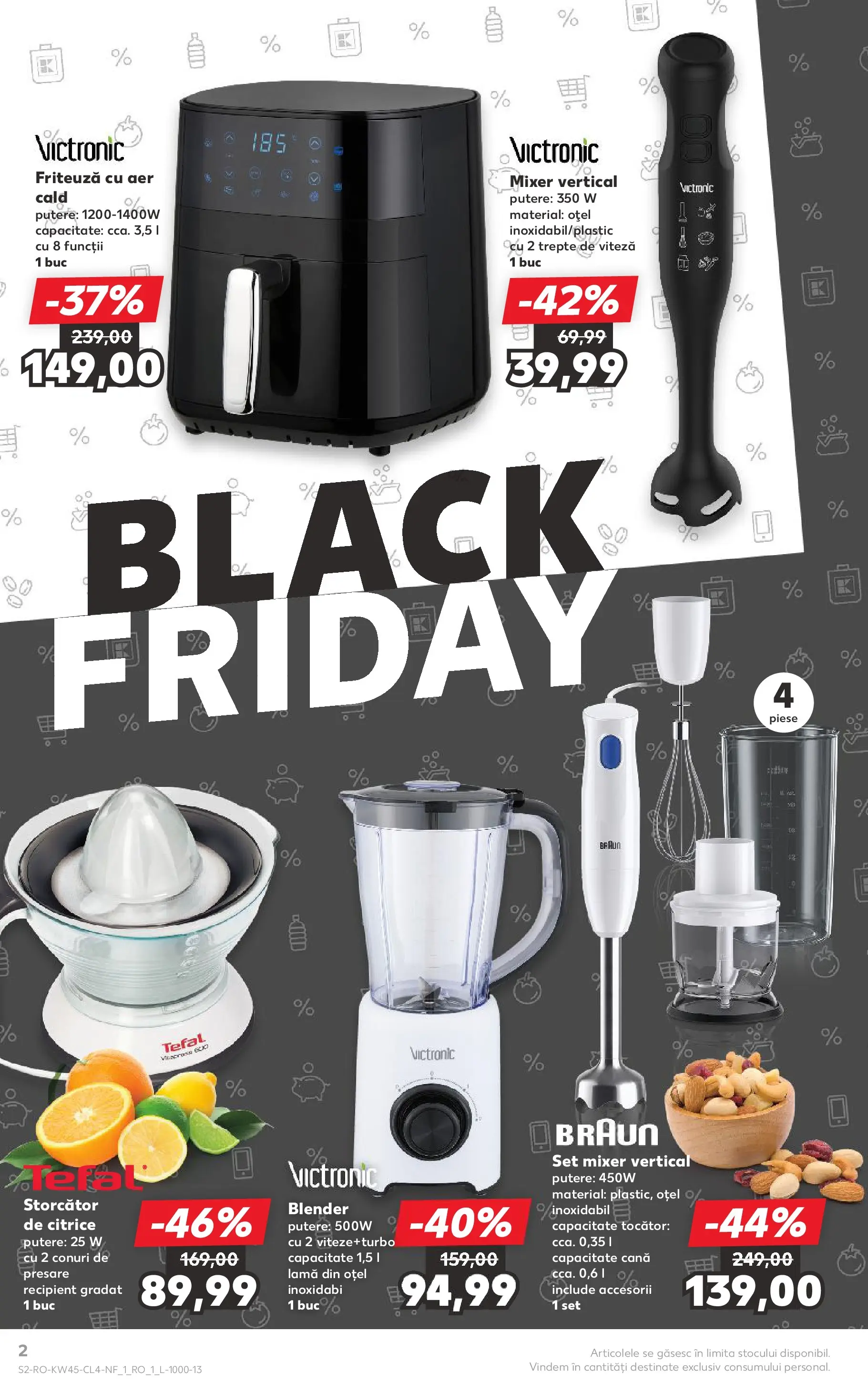 Catalog Kaufland - Ploiești 05.11.2025 - Revista si Oferta | Pagină: 2 | Produse: Ginseng, Mixer, Storcător, Tocător