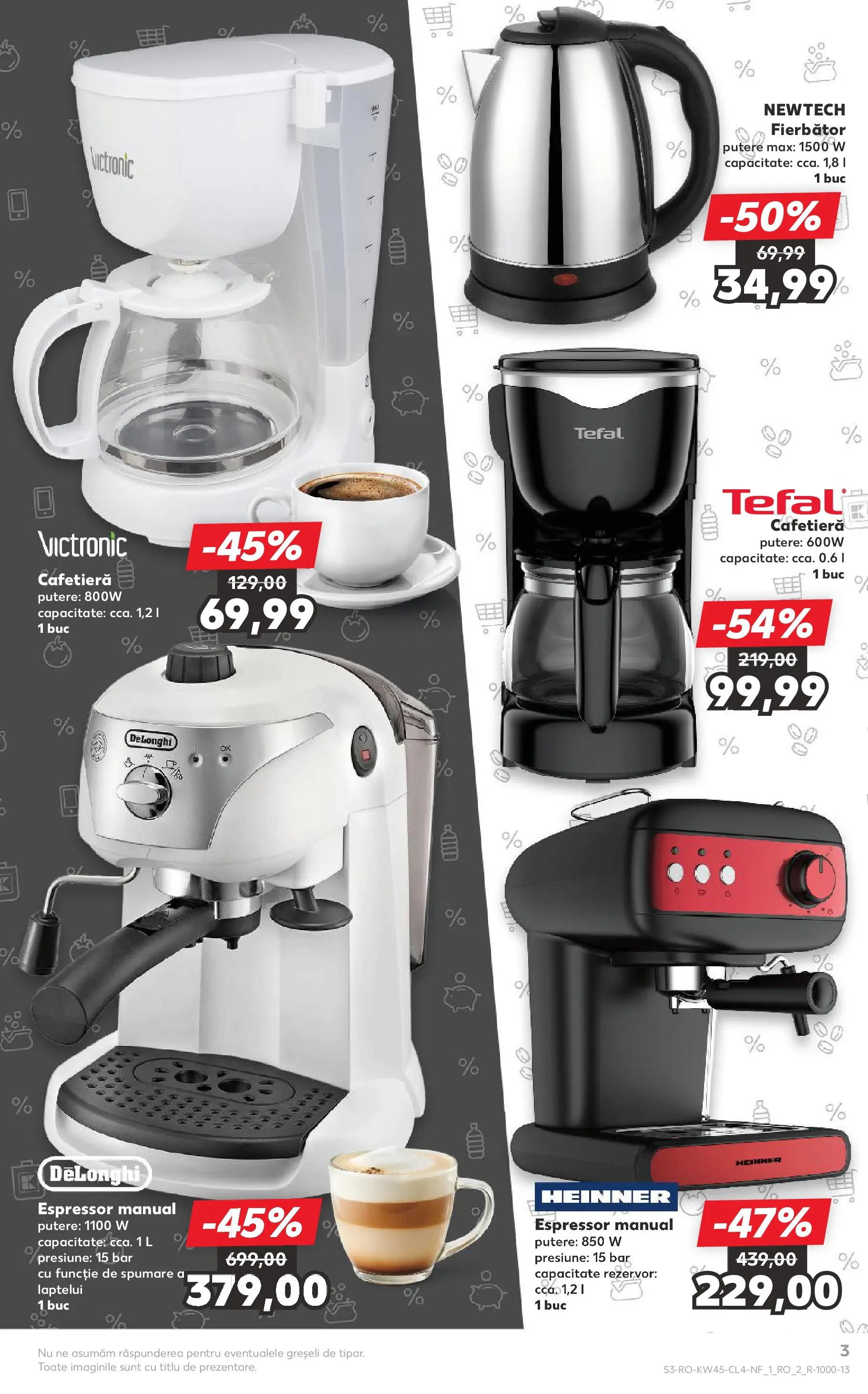 Catalog Kaufland - Ploiești 05.11.2025 - Revista si Oferta | Pagină: 3 | Produse: Espressor, Cafetieră