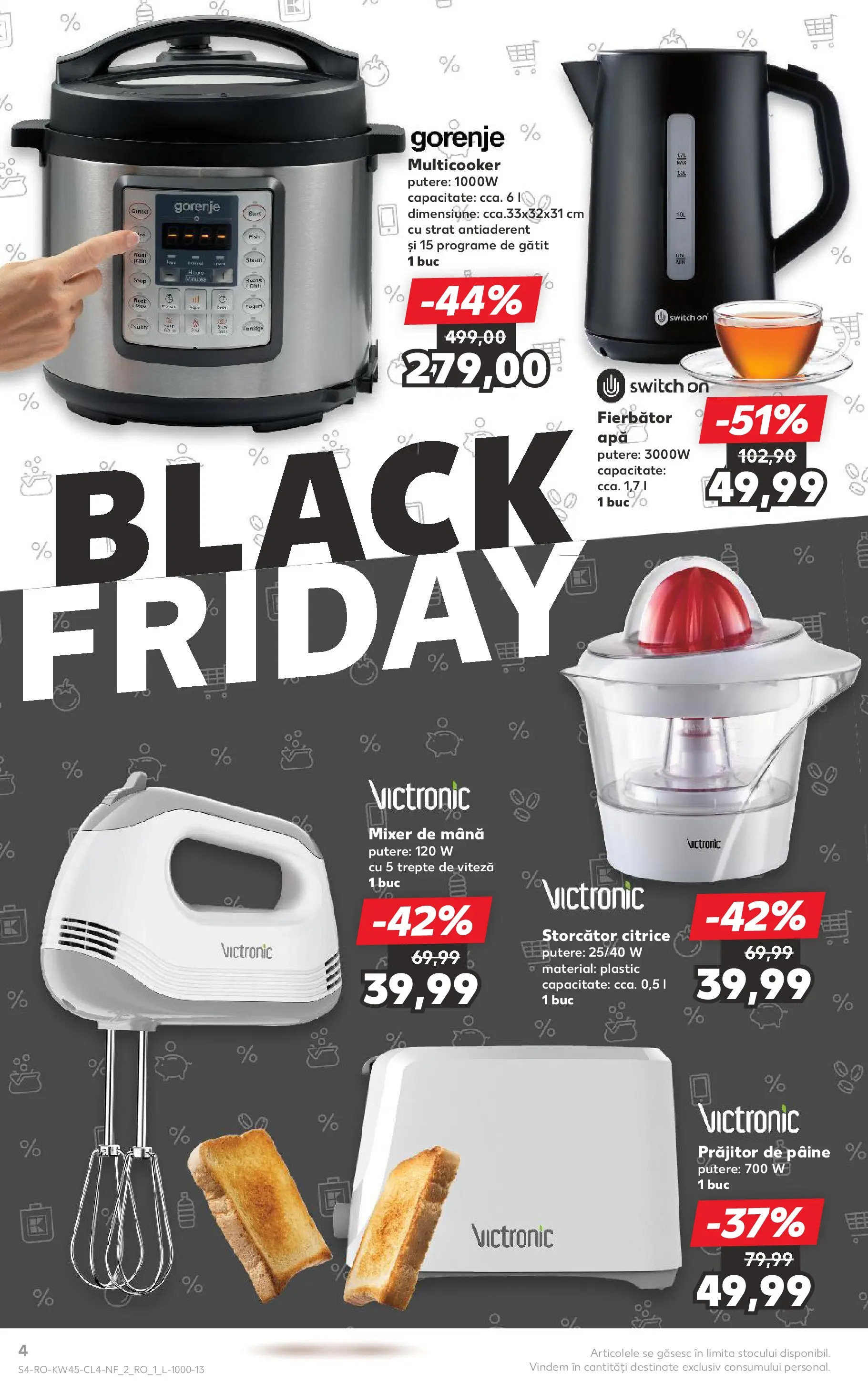 Catalog Kaufland - Ploiești 05.11.2025 - Revista si Oferta | Pagină: 4 | Produse: Boiler, Mixer, Storcător, Apă