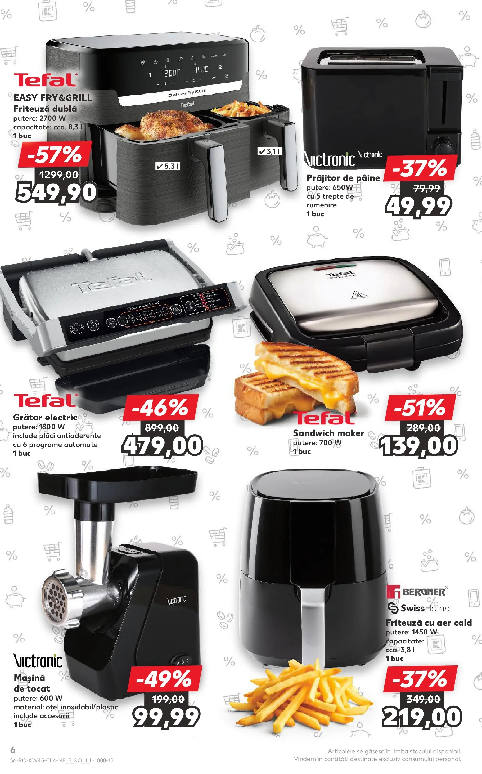 Catalog Kaufland - Ploiești 05.11.2025 - Revista si Oferta | Pagină: 6 | Produse: Mașină de tocat, Ginseng, Grill, Pâine
