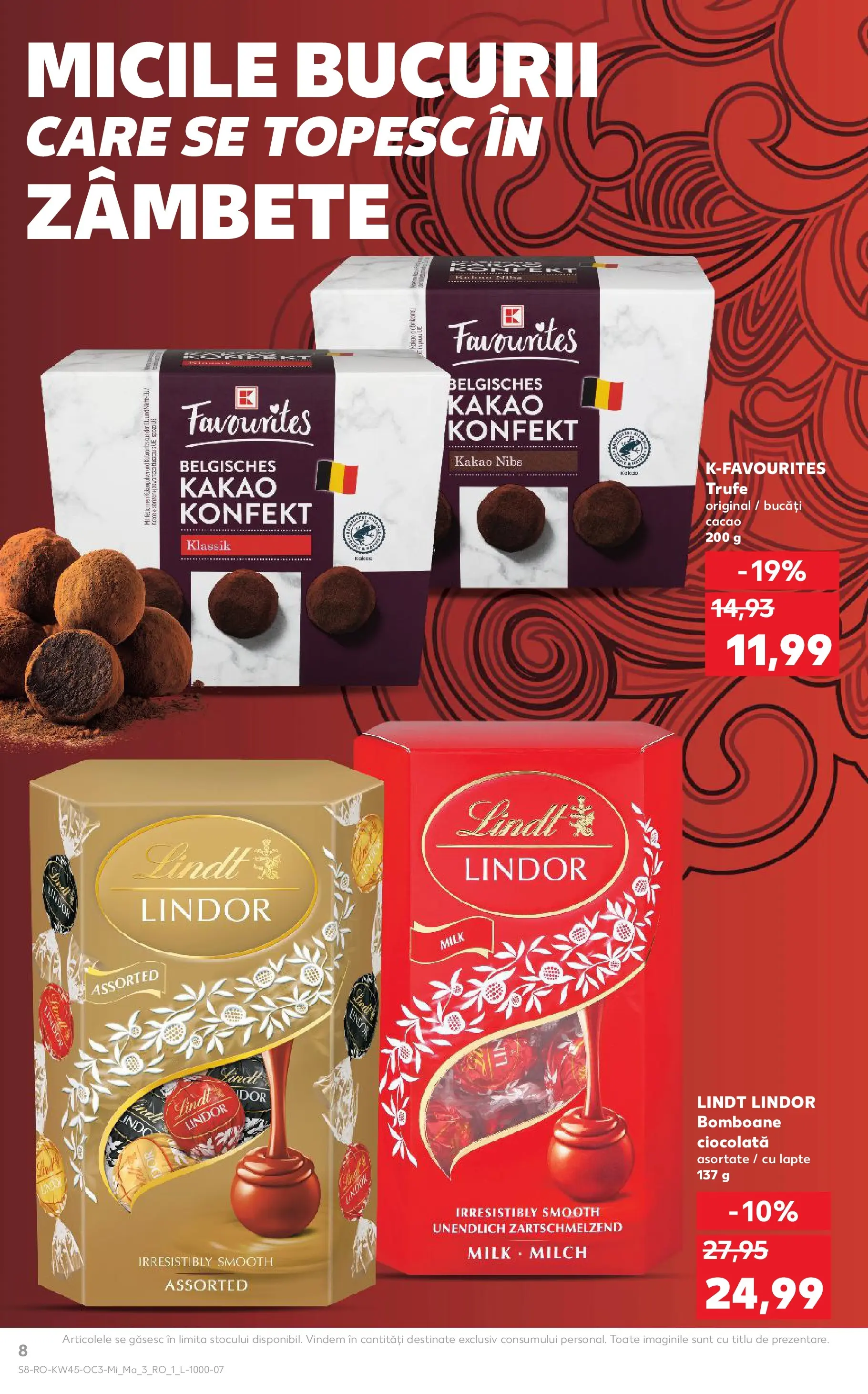 Catalog Kaufland - Viseu de Sus 05.11.2025 - Revista si Oferta | Pagină: 8 | Produse: Lapte, Ciocolată, Bomboane, Cacao
