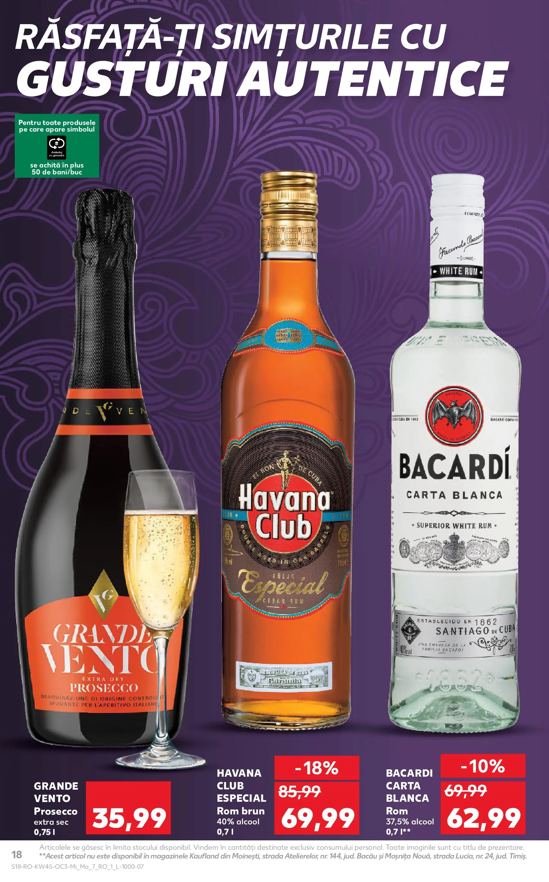Catalog Kaufland - Bârlad 05.11.2025 - Revista si Oferta | Pagină: 18 | Produse: Prosecco, Rom