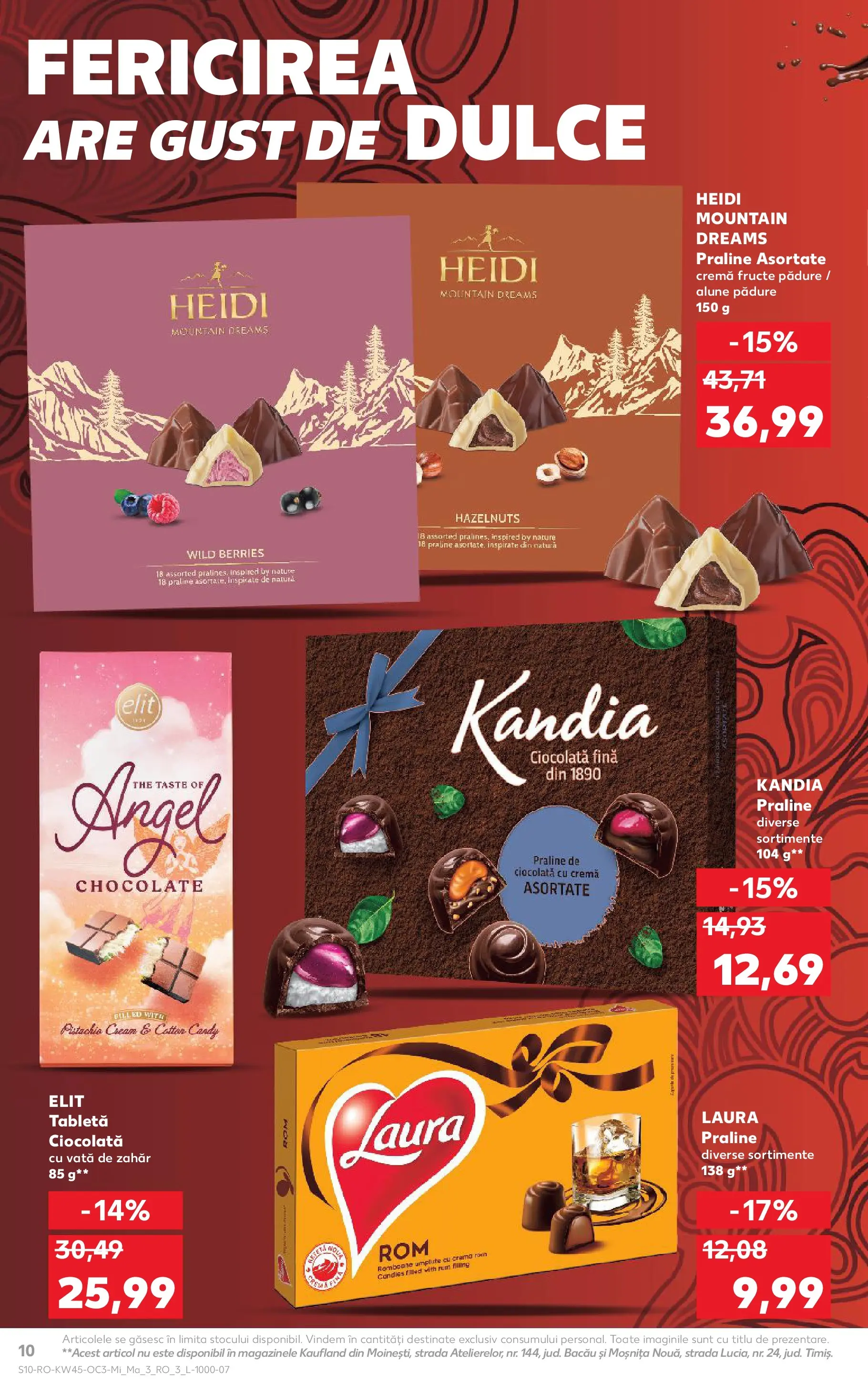 Catalog Kaufland - Bârlad 05.11.2025 - Revista si Oferta | Pagină: 10 | Produse: Tabletă, Alune, Cremă, Zahăr
