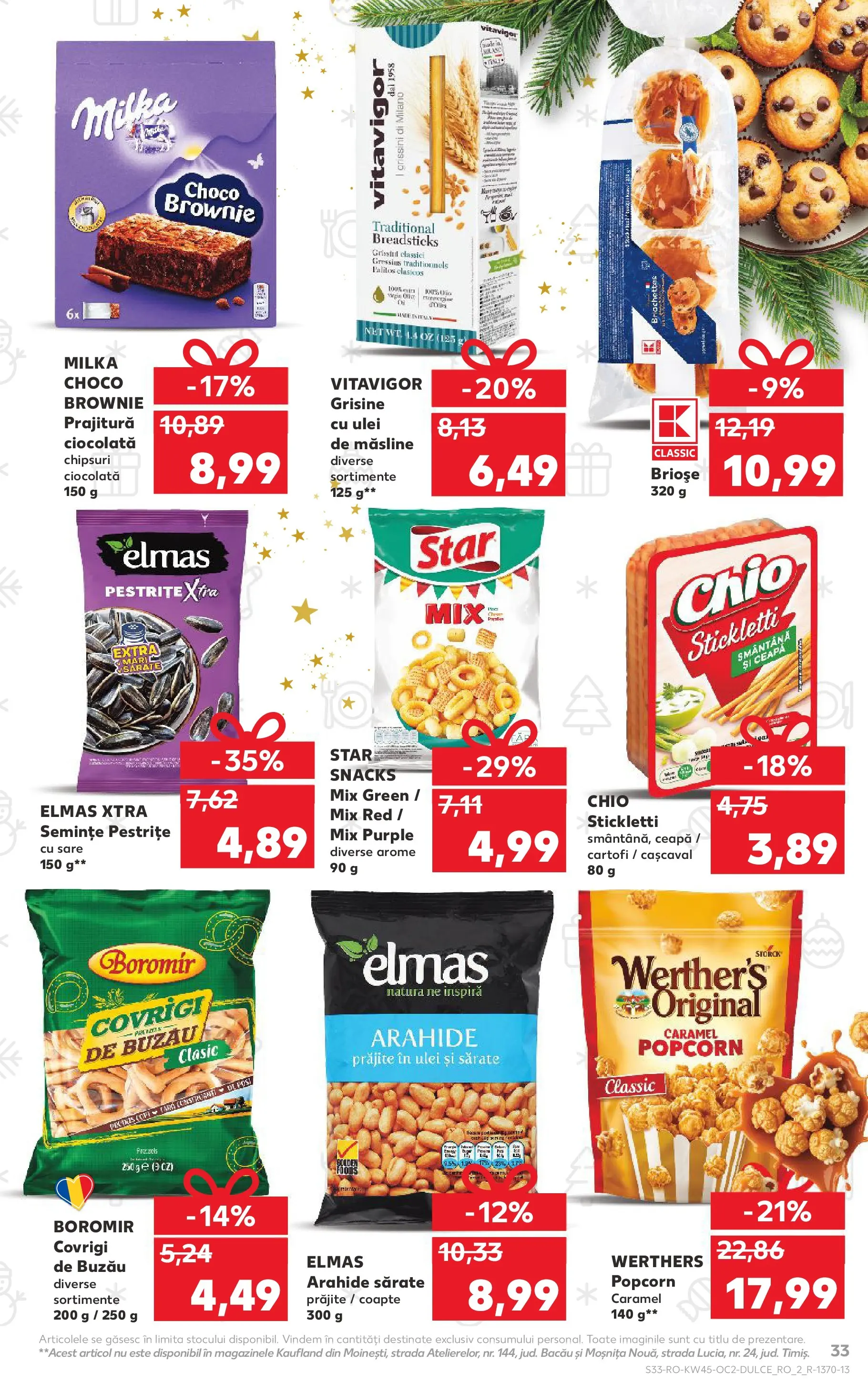 Catalog Kaufland - Tulcea 05.11.2025 - Revista si Oferta | Pagină: 33 | Produse: Măsline, Smântână, Cartofi, Sare