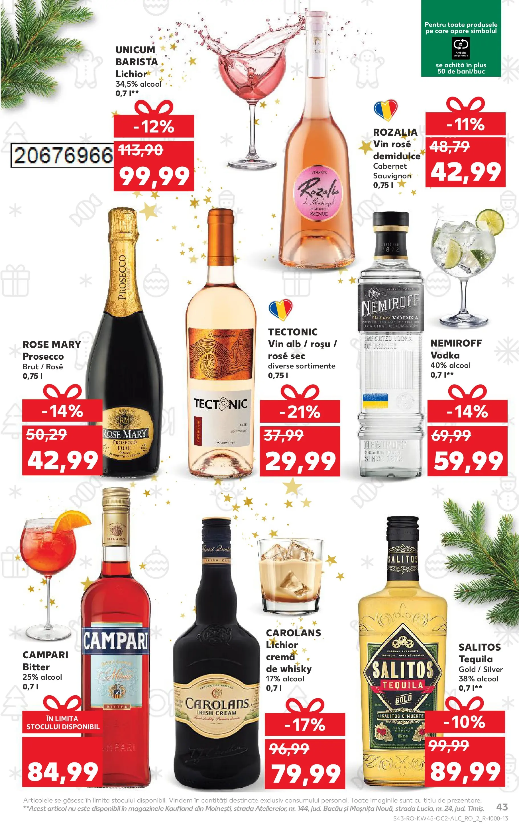 Catalog Kaufland - Bucureşti 05.11.2025 - Revista si Oferta | Pagină: 43 | Produse: Lichior, Prosecco, Cremă, Vin