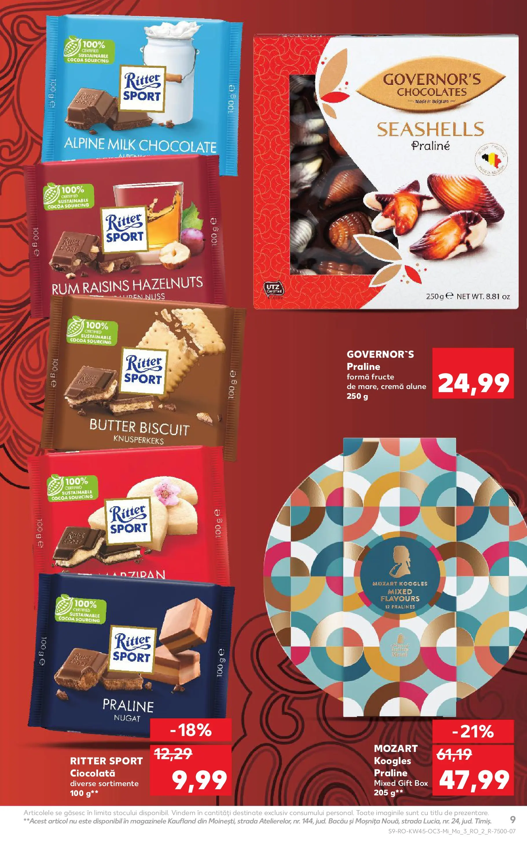 Catalog Kaufland - Viseu de Sus 05.11.2025 - Revista si Oferta | Pagină: 9 | Produse: Alune, Cremă, Ciocolată, Fructe