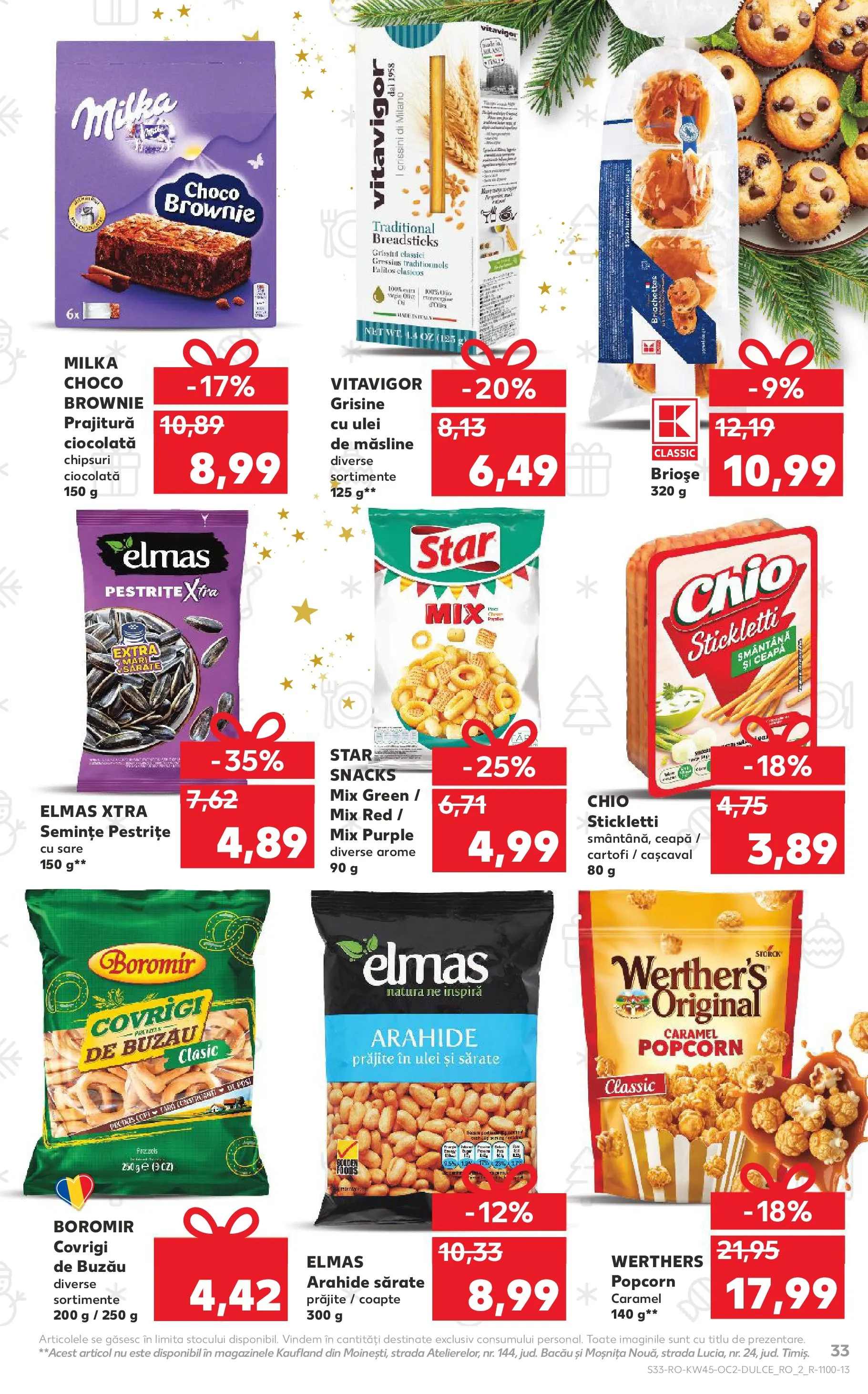Catalog Kaufland - Ploiești 05.11.2025 - Revista si Oferta | Pagină: 33 | Produse: Cașcaval, Semințe, Chipsuri, Cartofi
