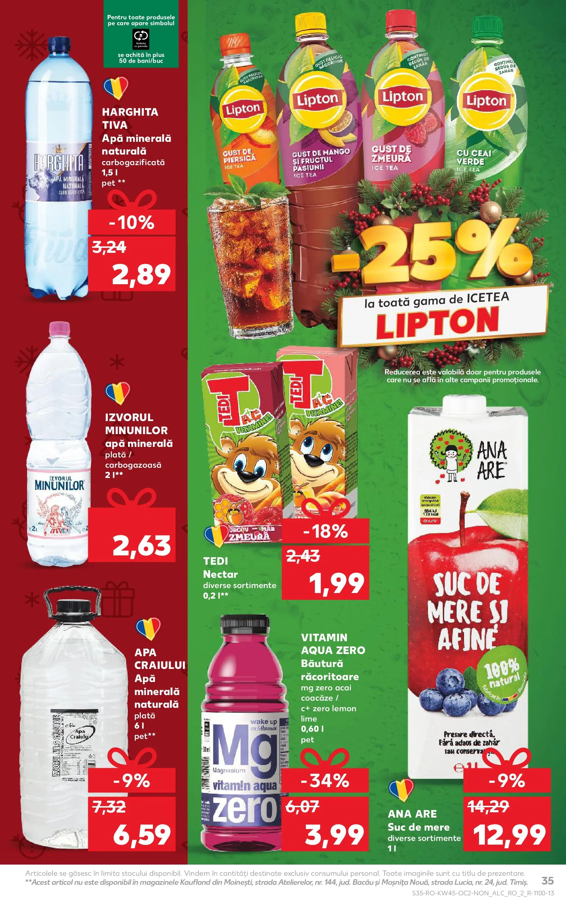 Catalog Kaufland - Ploiești 05.11.2025 - Revista si Oferta | Pagină: 35 | Produse: Afine, Suc, Ceai, Ice tea