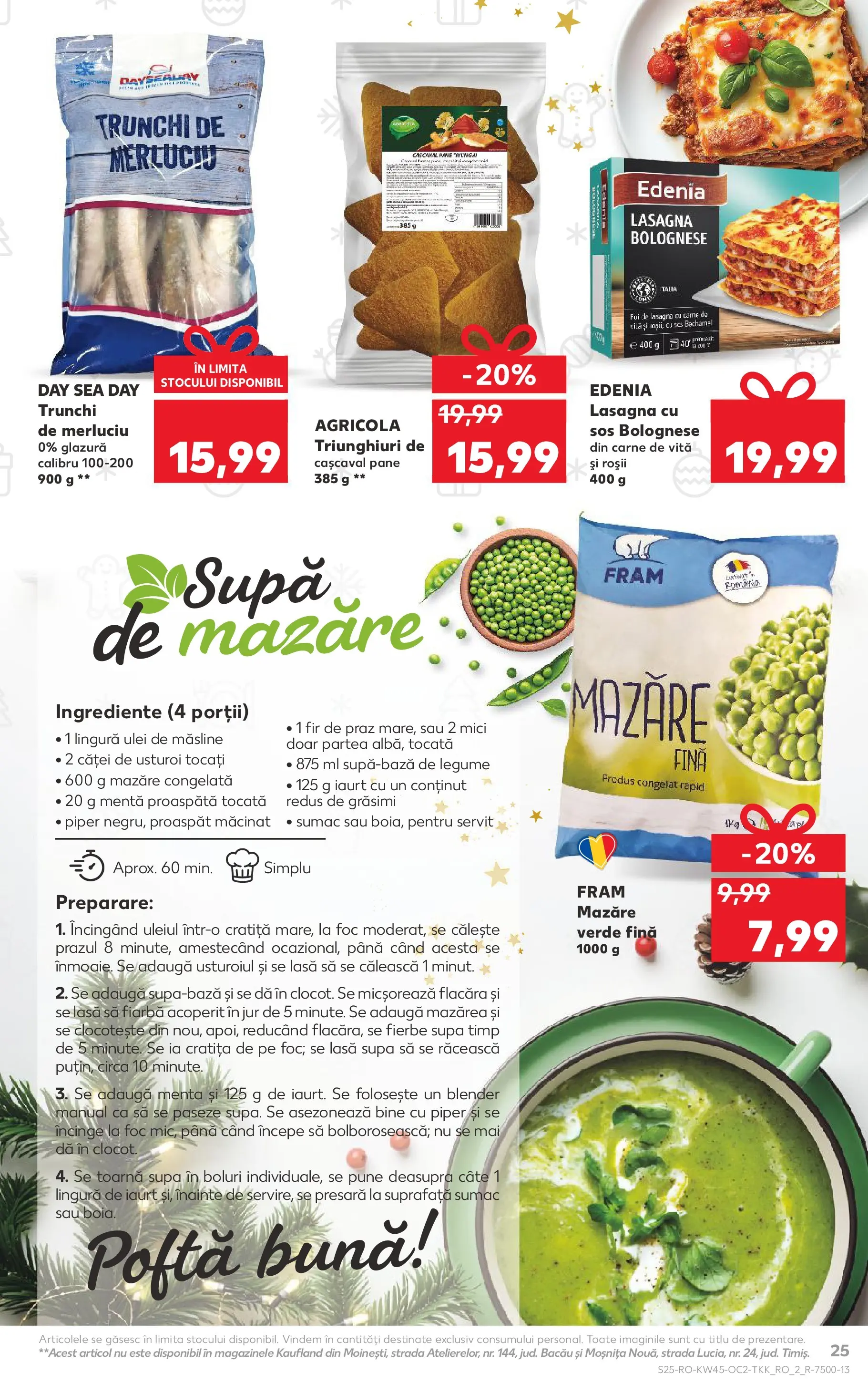 Catalog Kaufland - Viseu de Sus 05.11.2025 - Revista si Oferta | Pagină: 25 | Produse: Lasagna, Cașcaval, Măsline, Carne De Vită