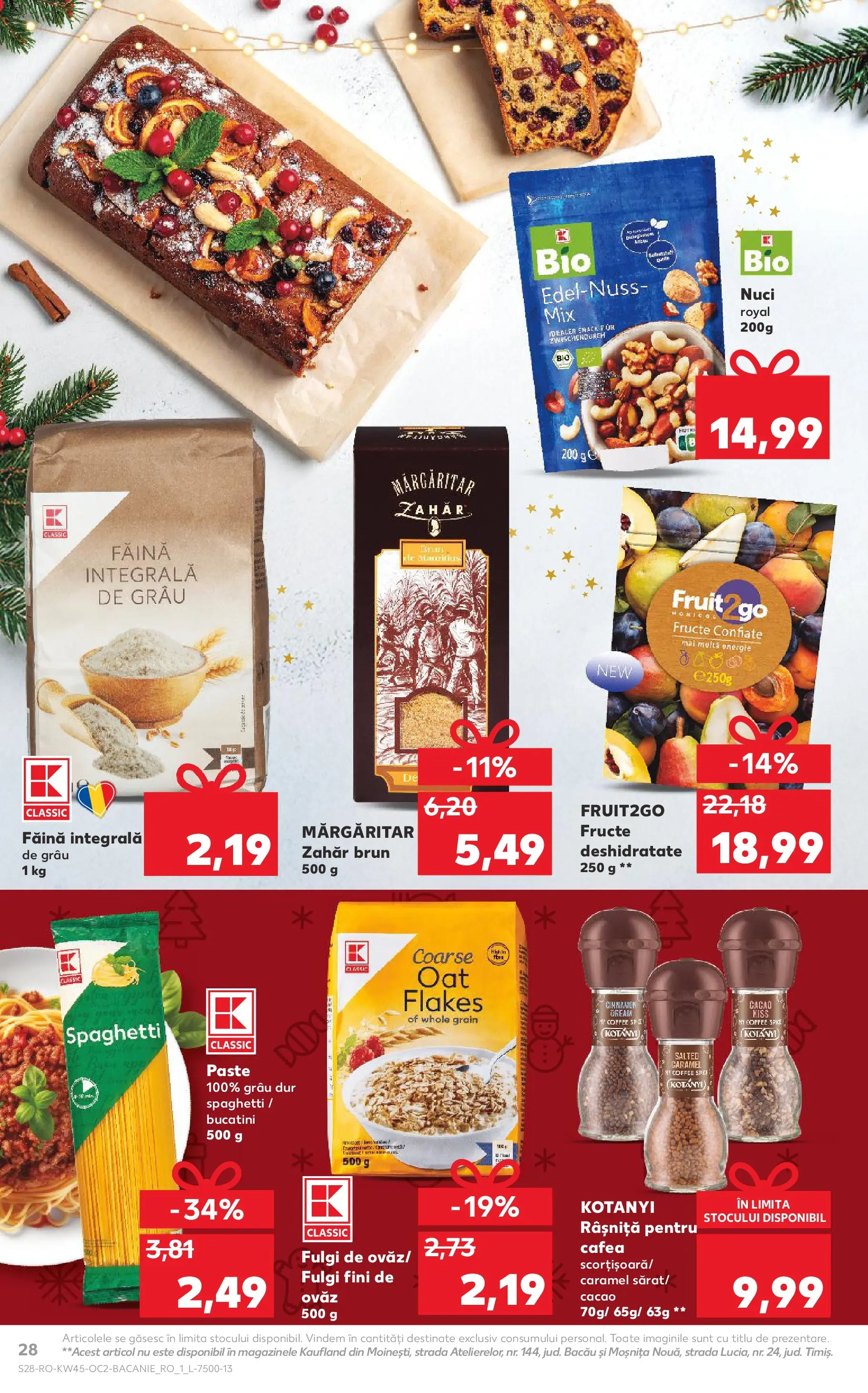 Catalog Kaufland - Viseu de Sus 05.11.2025 - Revista si Oferta | Pagină: 28 | Produse: Şerit ödül, Cafea, Făină, Fulgi
