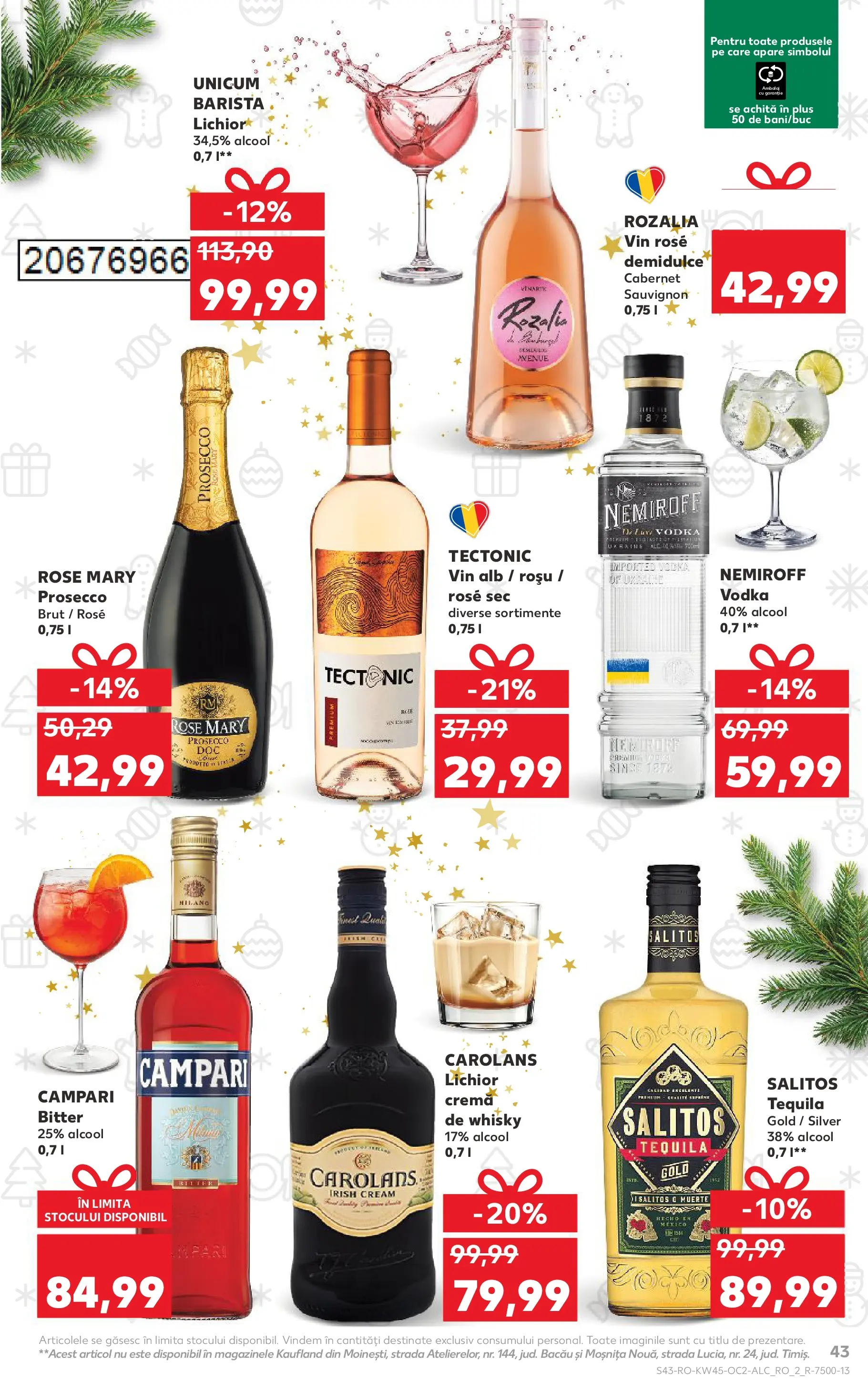 Catalog Kaufland - Viseu de Sus 05.11.2025 - Revista si Oferta | Pagină: 43 | Produse: Lichior, Prosecco, Cremă, Vin