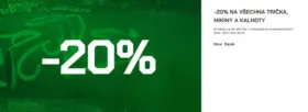-20% na všechna trička, mikiny a kalhoty