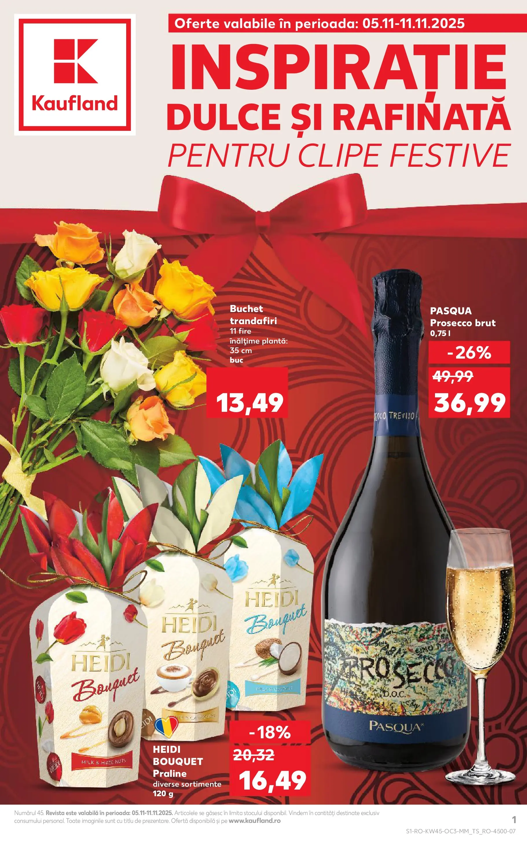 Catalog Kaufland - Timișoara 05.11.2025 - Revista si Oferta | Pagină: 1 | Produse: Praline, Prosecco