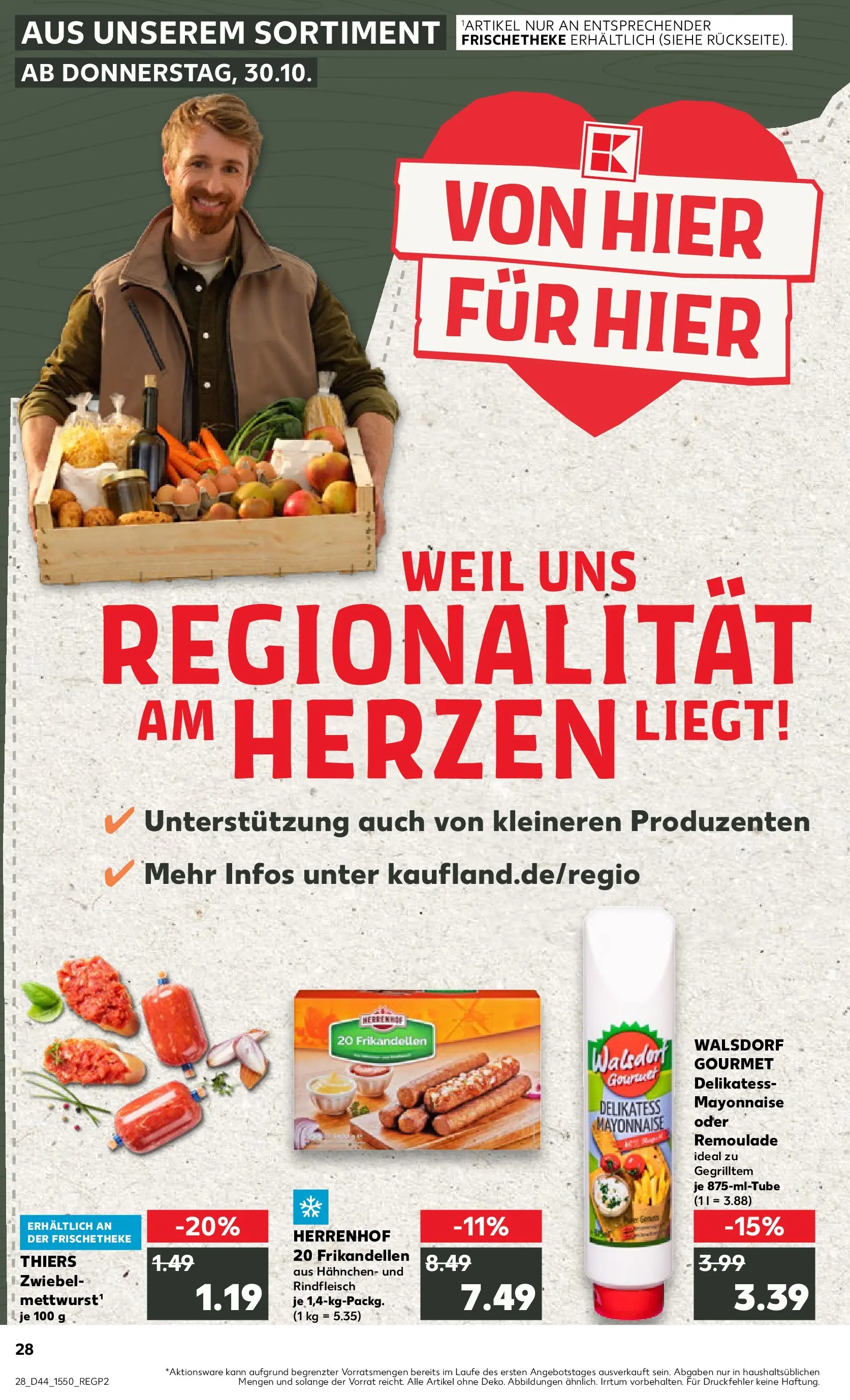 Prospekt Kaufland ab 03.11.2025 » Angebote und Werbung Online | Seite: 28 | Produkte: Hahnchen, Mayonnaise, Rindfleisch Prospekt Kaufland ab 03.11.2025 » Angebote Online zum Blättern | Seite: 28 | Produkte: Hahnchen, Mayonnaise, Rindfleisch