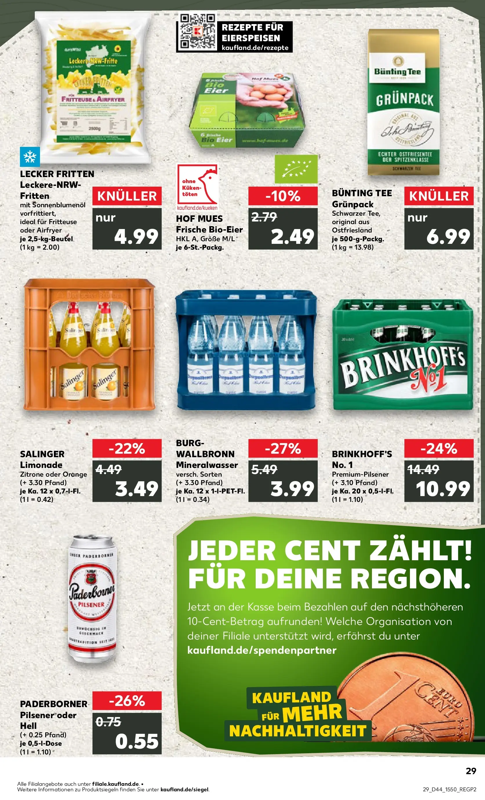 Prospekt Kaufland ab 03.11.2025 » Angebote und Werbung Online | Seite: 29 | Produkte: Sonnenblumenol, Limonade, Mineralwasser, Zitrone Prospekt Kaufland ab 03.11.2025 » Angebote Online zum Blättern | Seite: 29 | Produkte: Sonnenblumenol, Limonade, Mineralwasser, Zitrone