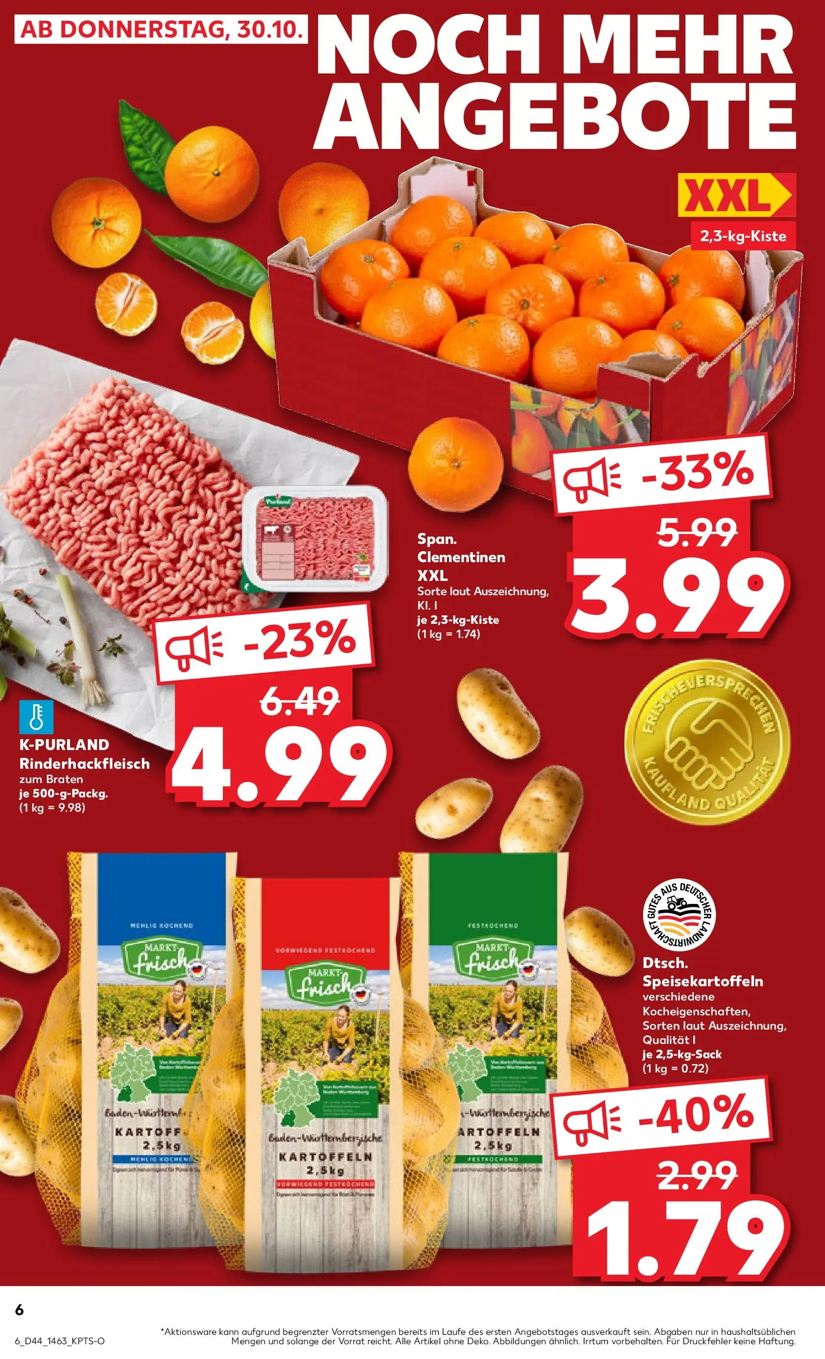 Prospekt Kaufland ab 02.11.2025 » Angebote und Werbung Online | Seite: 6 | Produkte: Kartoffeln Prospekt Kaufland ab 02.11.2025 » Angebote Online zum Blättern | Seite: 6 | Produkte: Kartoffeln