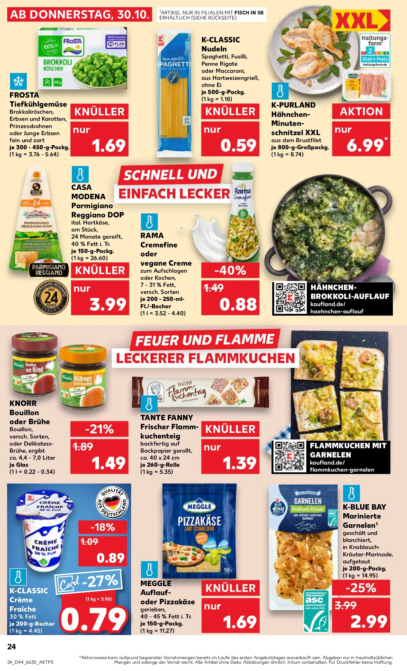 Prospekt Kaufland ab 02.11.2025 » Angebote Online zum Blättern | Seite: 24 | Produkte: Garnelen, Knorr, Fisch, Pasta