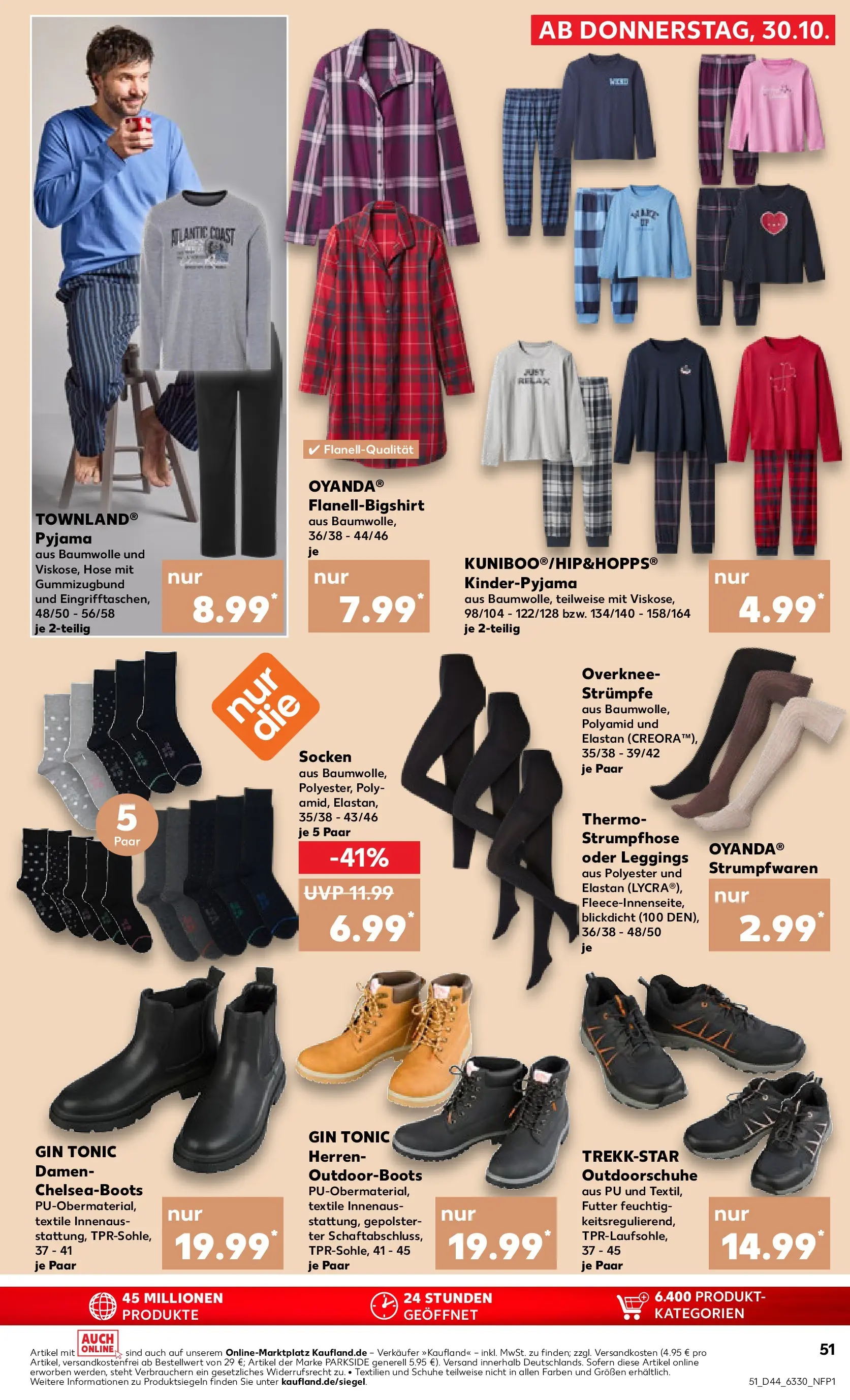 Prospekt Kaufland ab 02.11.2025 » Angebote Online zum Blättern | Seite: 51 | Produkte: Hose, Pyjama, Leggings, Gin