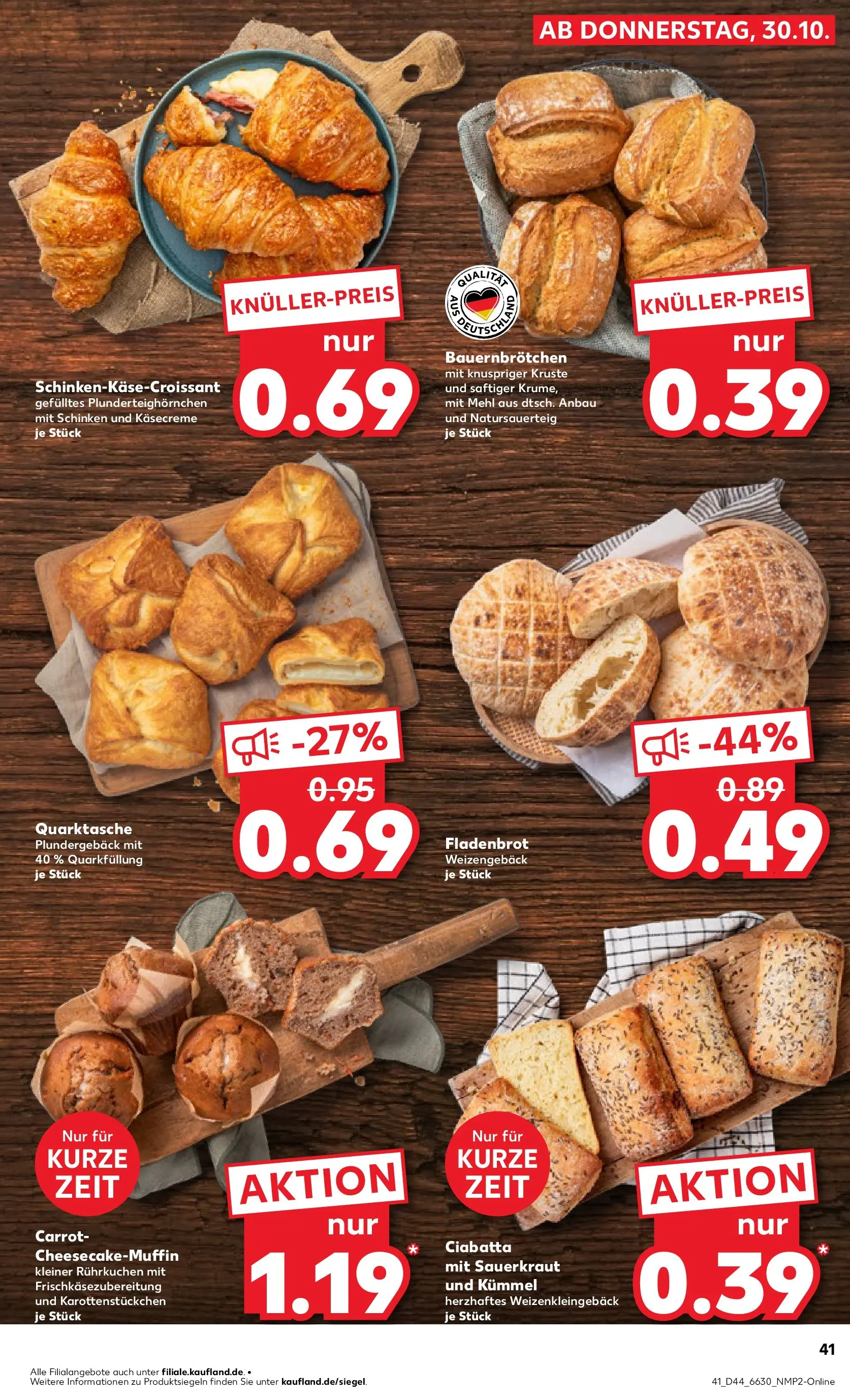 Prospekt Kaufland ab 02.11.2025 » Angebote Online zum Blättern | Seite: 41 | Produkte: Mehl, Schinken