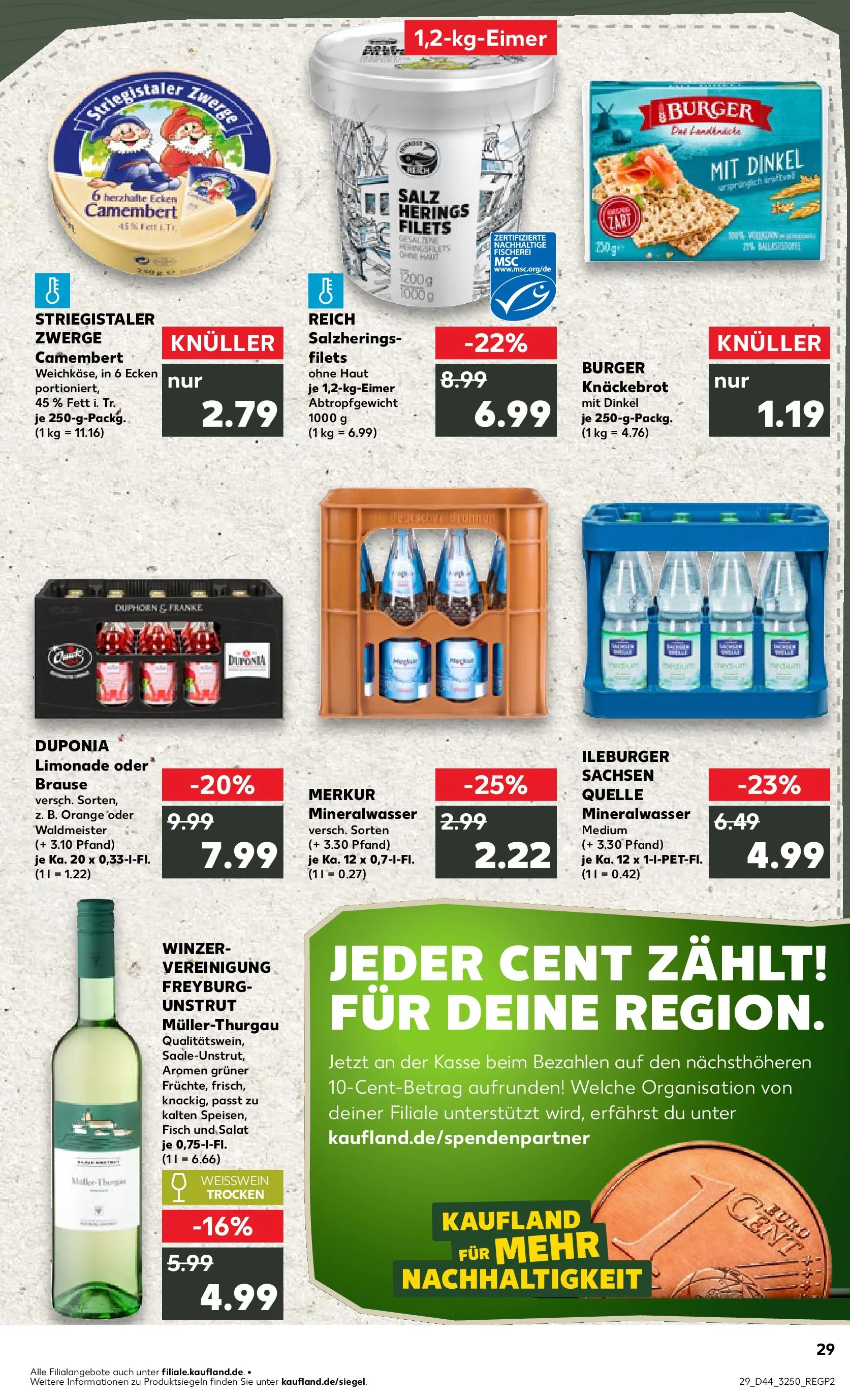 Prospekt Kaufland ab 03.11.2025 » Angebote und Werbung Online | Seite: 29 | Produkte: Weißwein trocken, Limonade, Salz, Salat Prospekt Kaufland ab 03.11.2025 » Angebote Online zum Blättern | Seite: 29 | Produkte: Weißwein trocken, Limonade, Salz, Salat