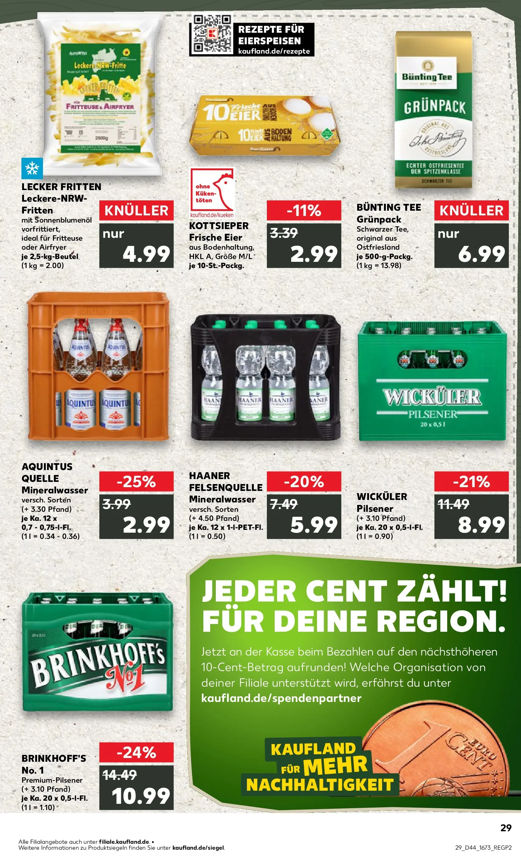 Prospekt Kaufland ab 03.11.2025 » Angebote und Werbung Online | Seite: 29 | Produkte: Eier, Mineralwasser, Tee, Fritteuse Prospekt Kaufland ab 03.11.2025 » Angebote Online zum Blättern | Seite: 29 | Produkte: Eier, Mineralwasser, Tee, Fritteuse