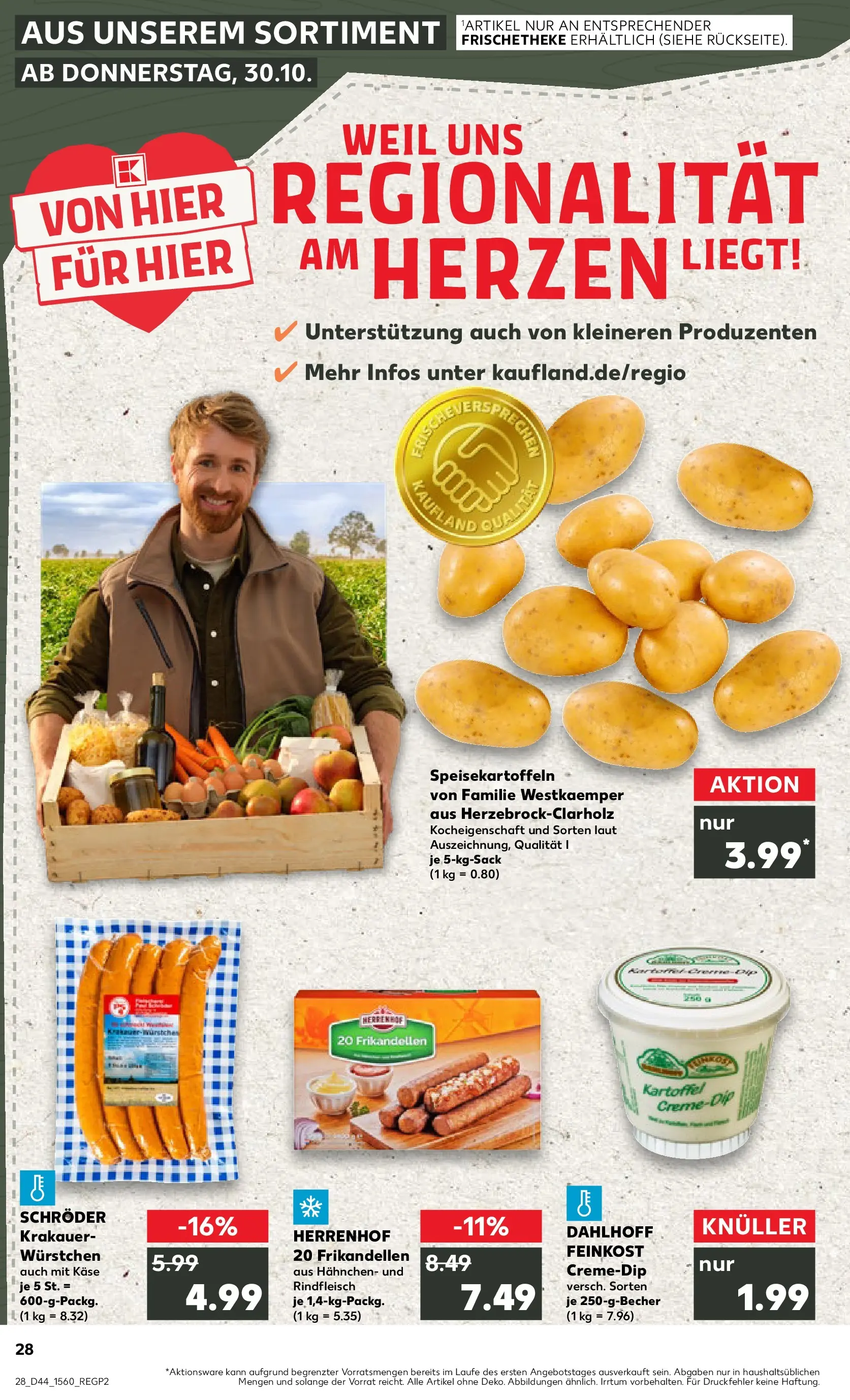 Prospekt Kaufland ab 03.11.2025 » Angebote Online zum Blättern | Seite: 28 | Produkte: Hahnchen, Käse, Rindfleisch