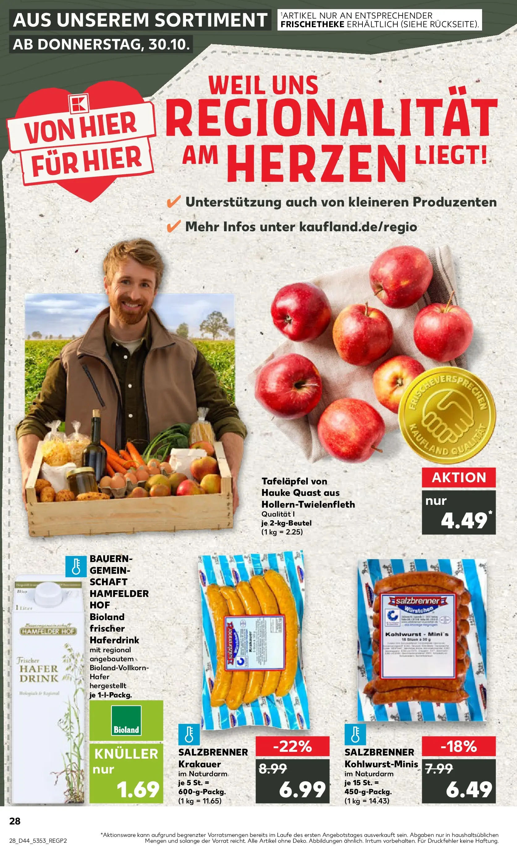 Prospekt Kaufland ab 03.11.2025 » Angebote Online zum Blättern | Seite: 28 | Produkte: Haferdrink