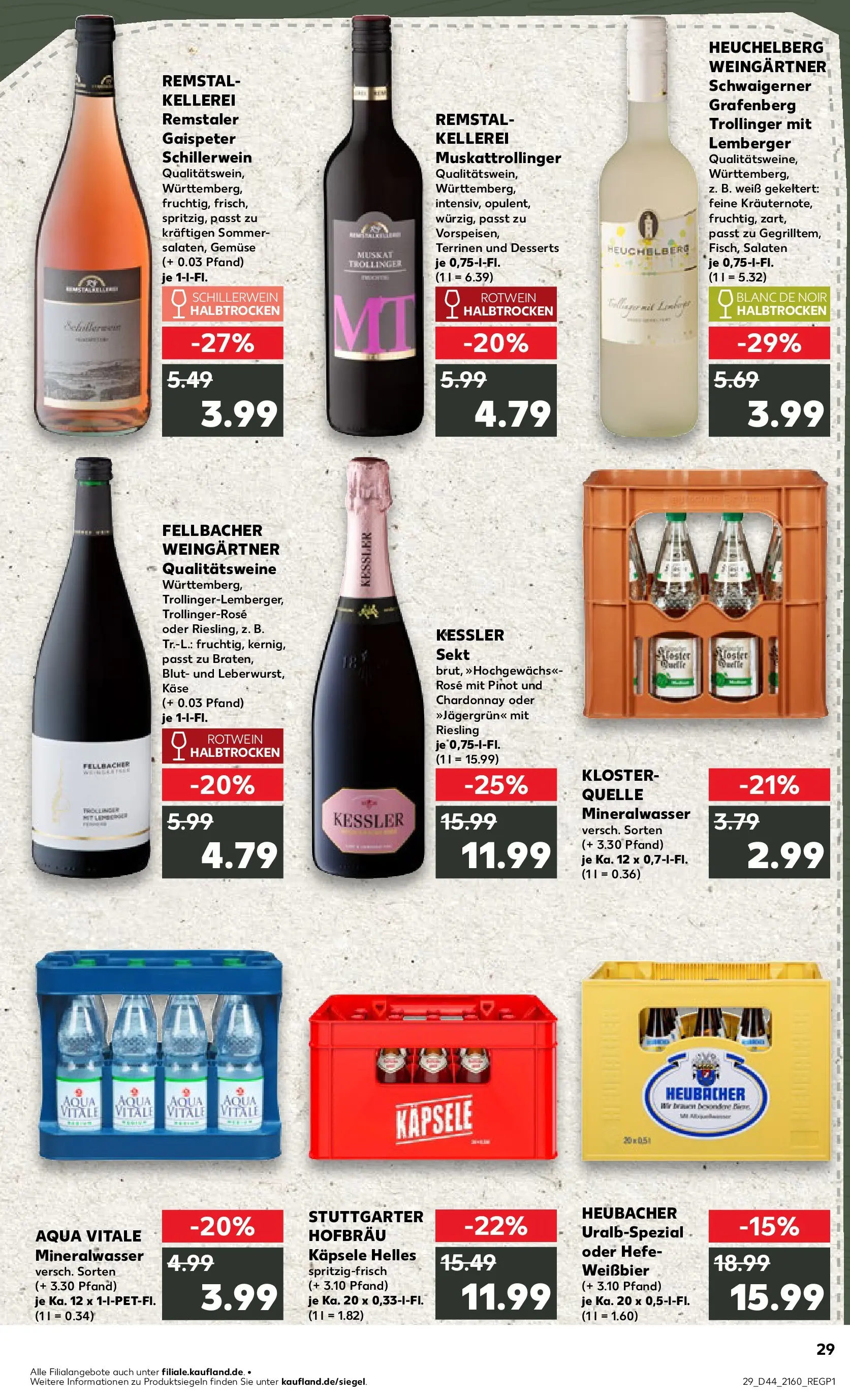 Prospekt Kaufland ab 03.11.2025 » Angebote und Werbung Online | Seite: 29 | Produkte: Käse, Weißbier, Rotwein halbtrocken, Gemüse Prospekt Kaufland ab 03.11.2025 » Angebote Online zum Blättern | Seite: 29 | Produkte: Käse, Weißbier, Rotwein halbtrocken, Gemüse