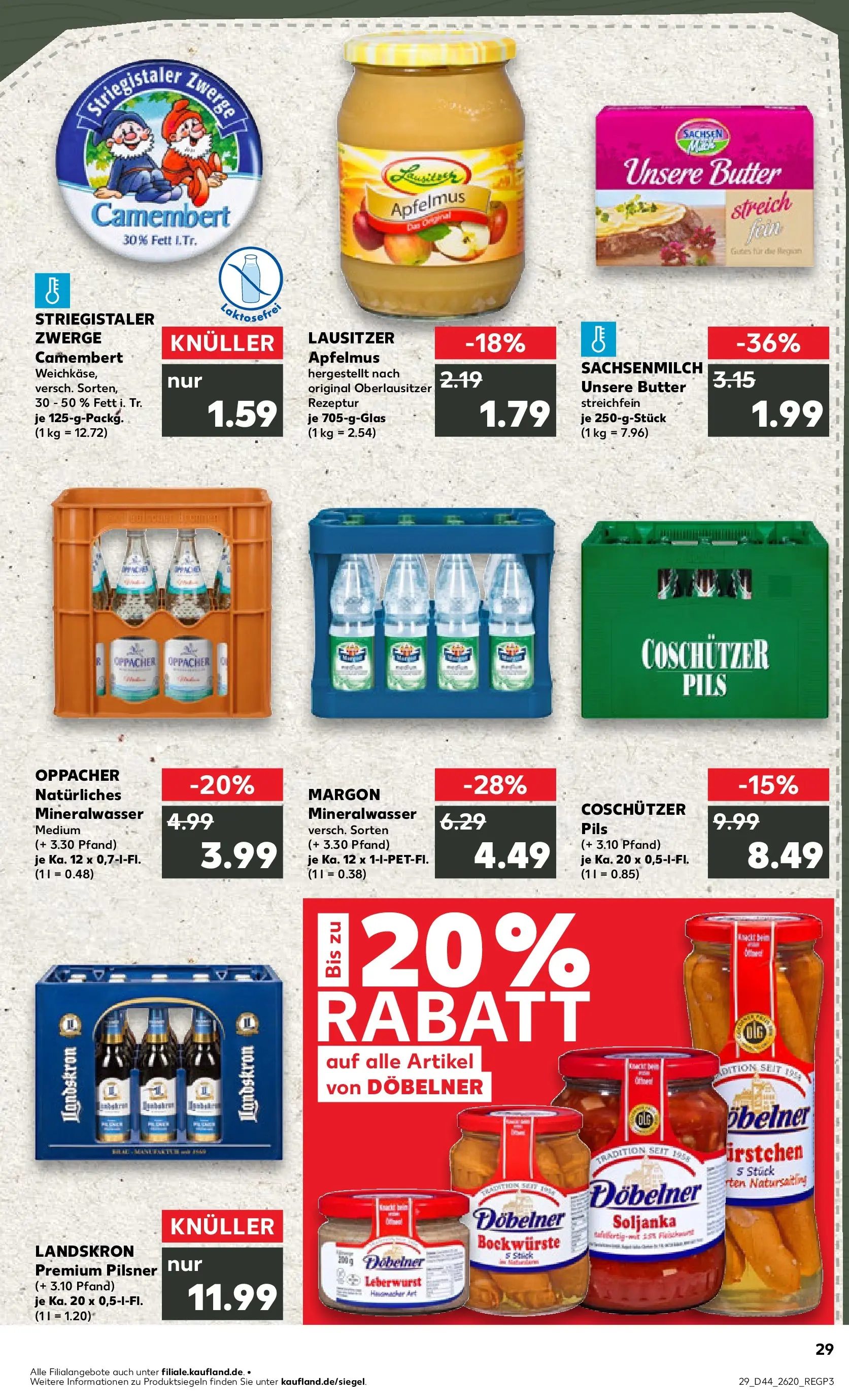 Prospekt Kaufland ab 03.11.2025 » Angebote und Werbung Online | Seite: 29 | Produkte: Butter, Pils, Mineralwasser, Apple Prospekt Kaufland ab 03.11.2025 » Angebote Online zum Blättern | Seite: 29 | Produkte: Butter, Pils, Mineralwasser, Apple