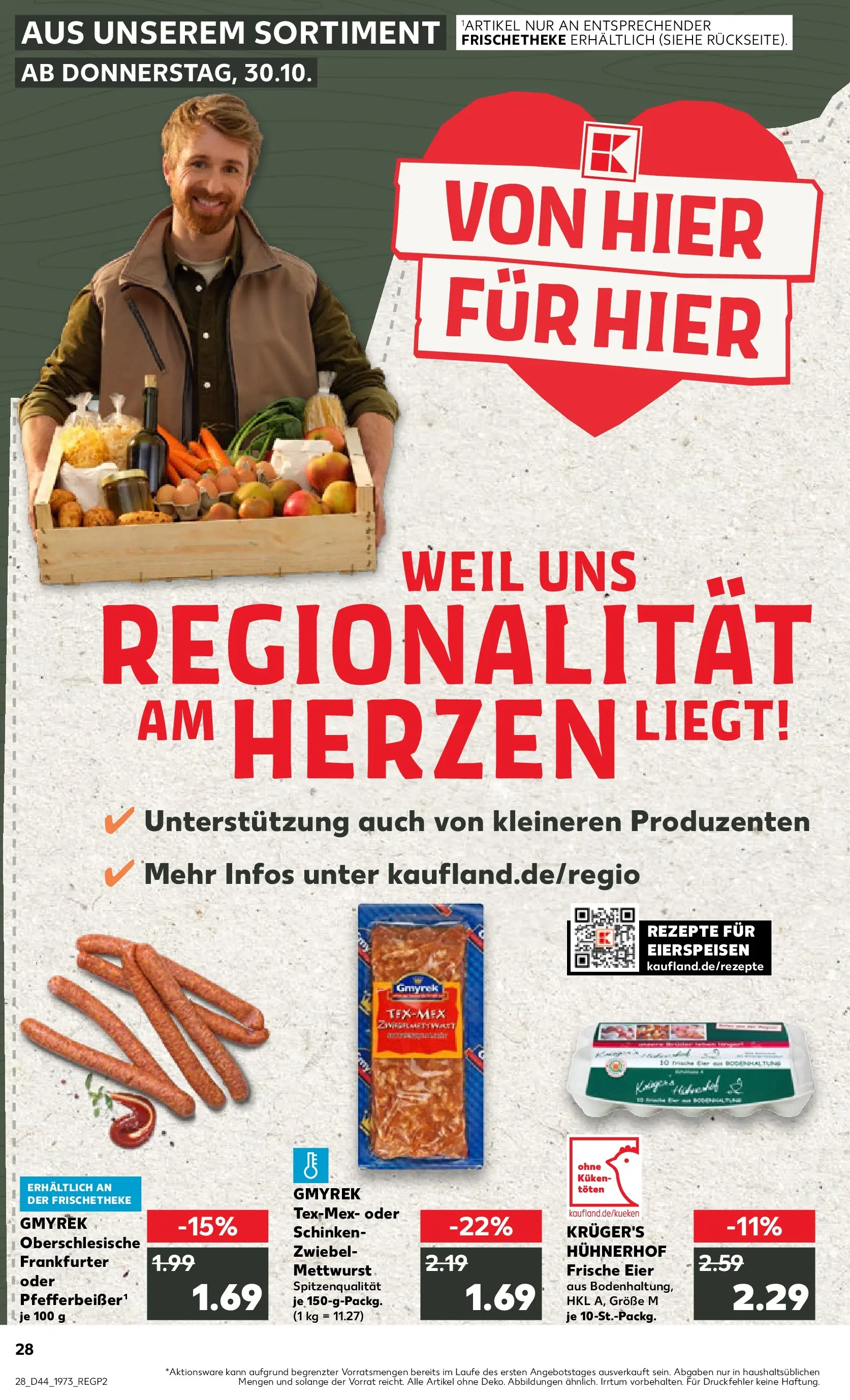 Prospekt Kaufland ab 03.11.2025 » Angebote und Werbung Online | Seite: 28 | Produkte: Eier, Schinken Prospekt Kaufland ab 03.11.2025 » Angebote Online zum Blättern | Seite: 28 | Produkte: Eier, Schinken