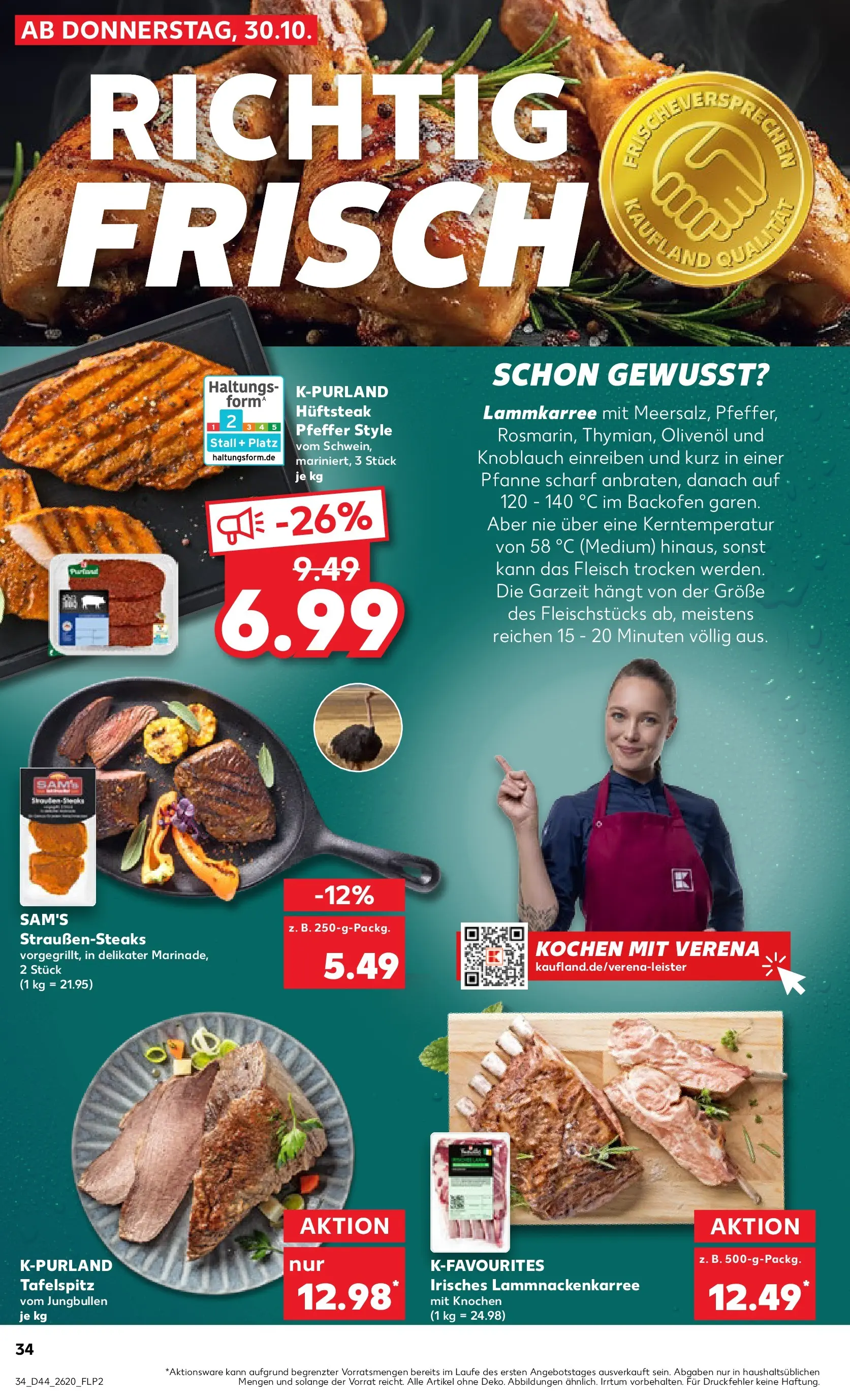 Prospekt Kaufland ab 03.11.2025 » Angebote und Werbung Online | Seite: 34 | Produkte: Olivenol, Knoblauch, Backofen, Fleisch Prospekt Kaufland ab 03.11.2025 » Angebote Online zum Blättern | Seite: 34 | Produkte: Olivenol, Knoblauch, Backofen, Fleisch