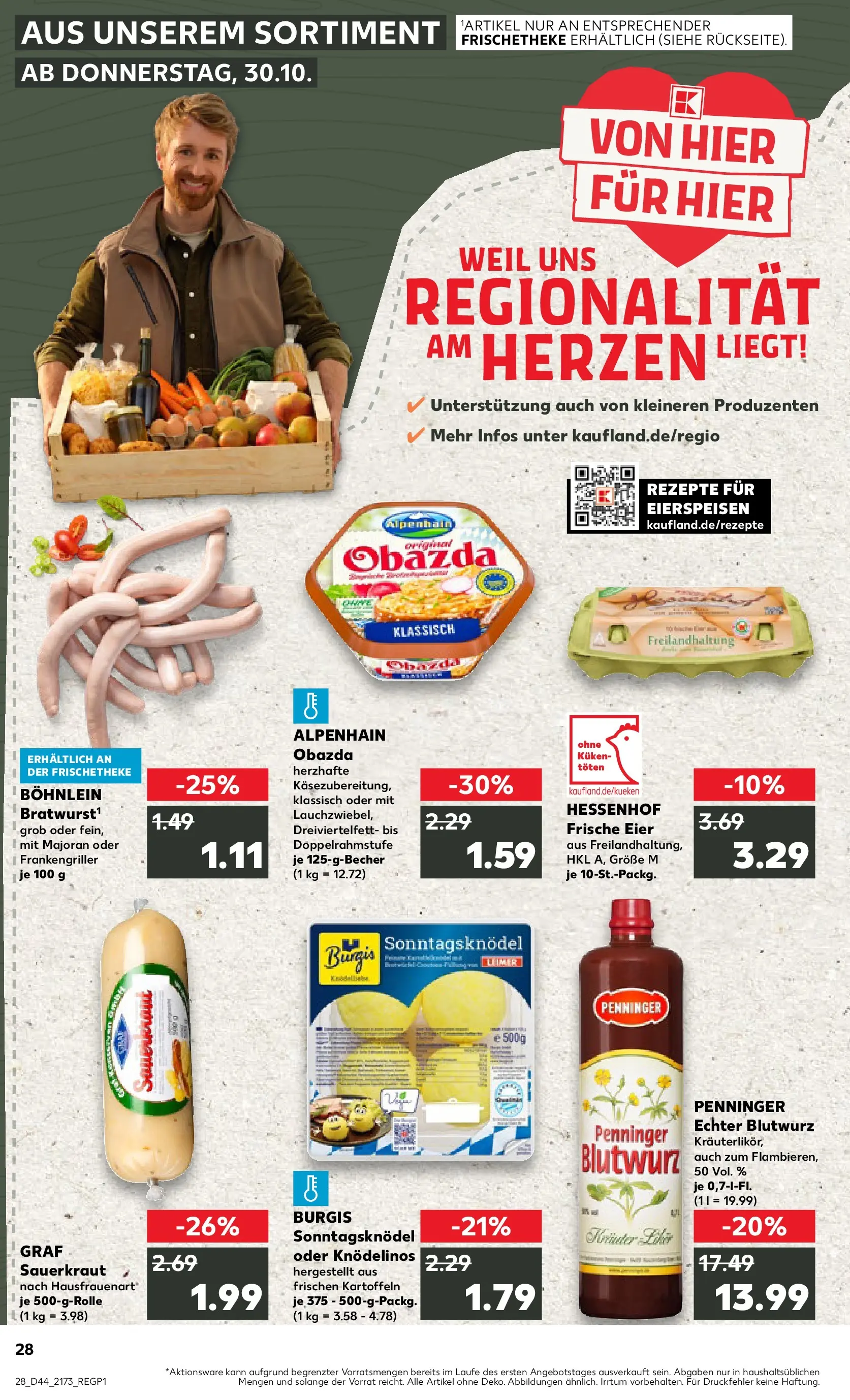 Prospekt Kaufland ab 03.11.2025 » Angebote Online zum Blättern | Seite: 28 | Produkte: Eier, Kartoffeln