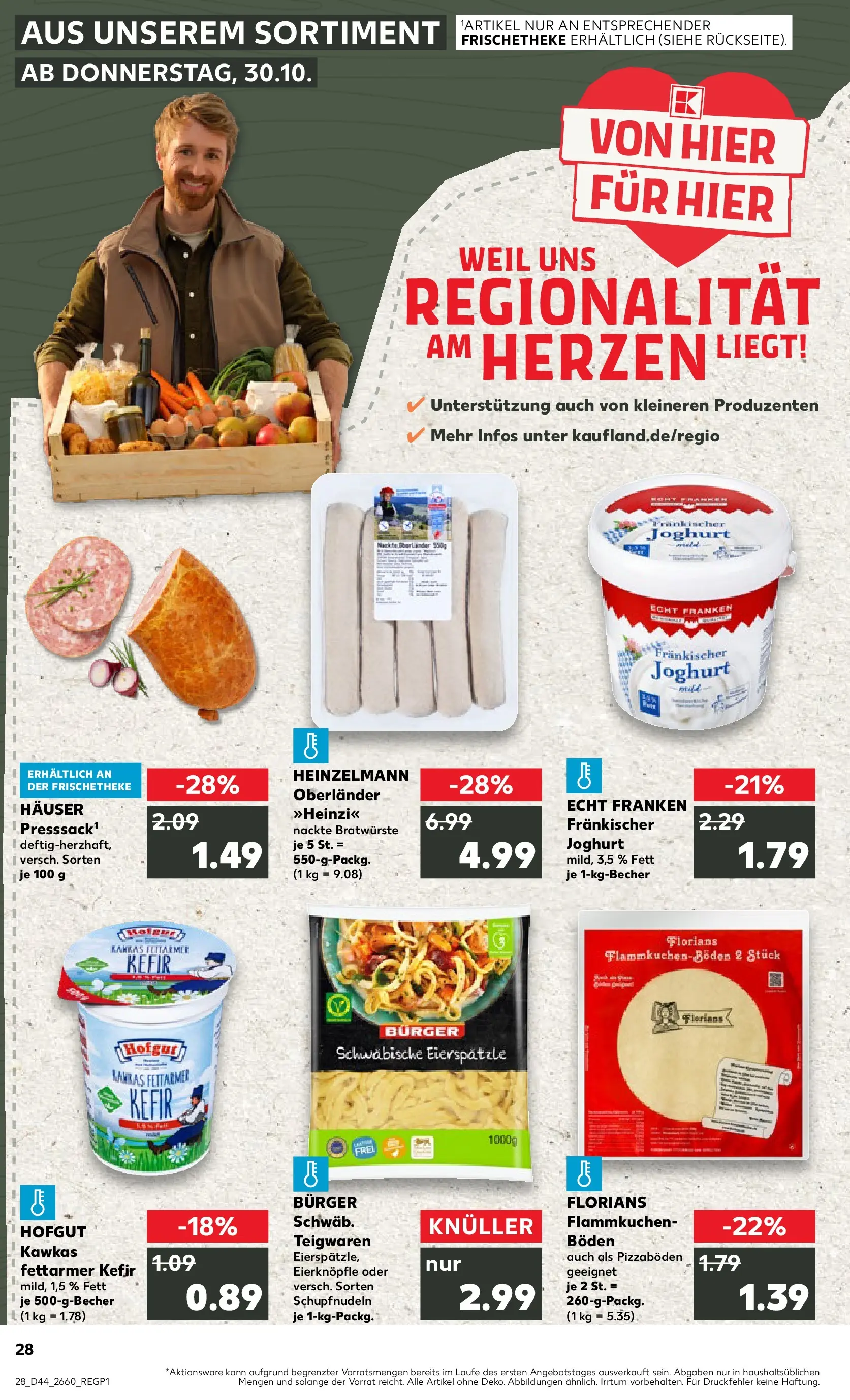 Prospekt Kaufland ab 03.11.2025 » Angebote und Werbung Online | Seite: 28 | Produkte: Kefir, Joghurt, Burger, Pasta Prospekt Kaufland ab 03.11.2025 » Angebote Online zum Blättern | Seite: 28 | Produkte: Kefir, Joghurt, Burger, Pasta