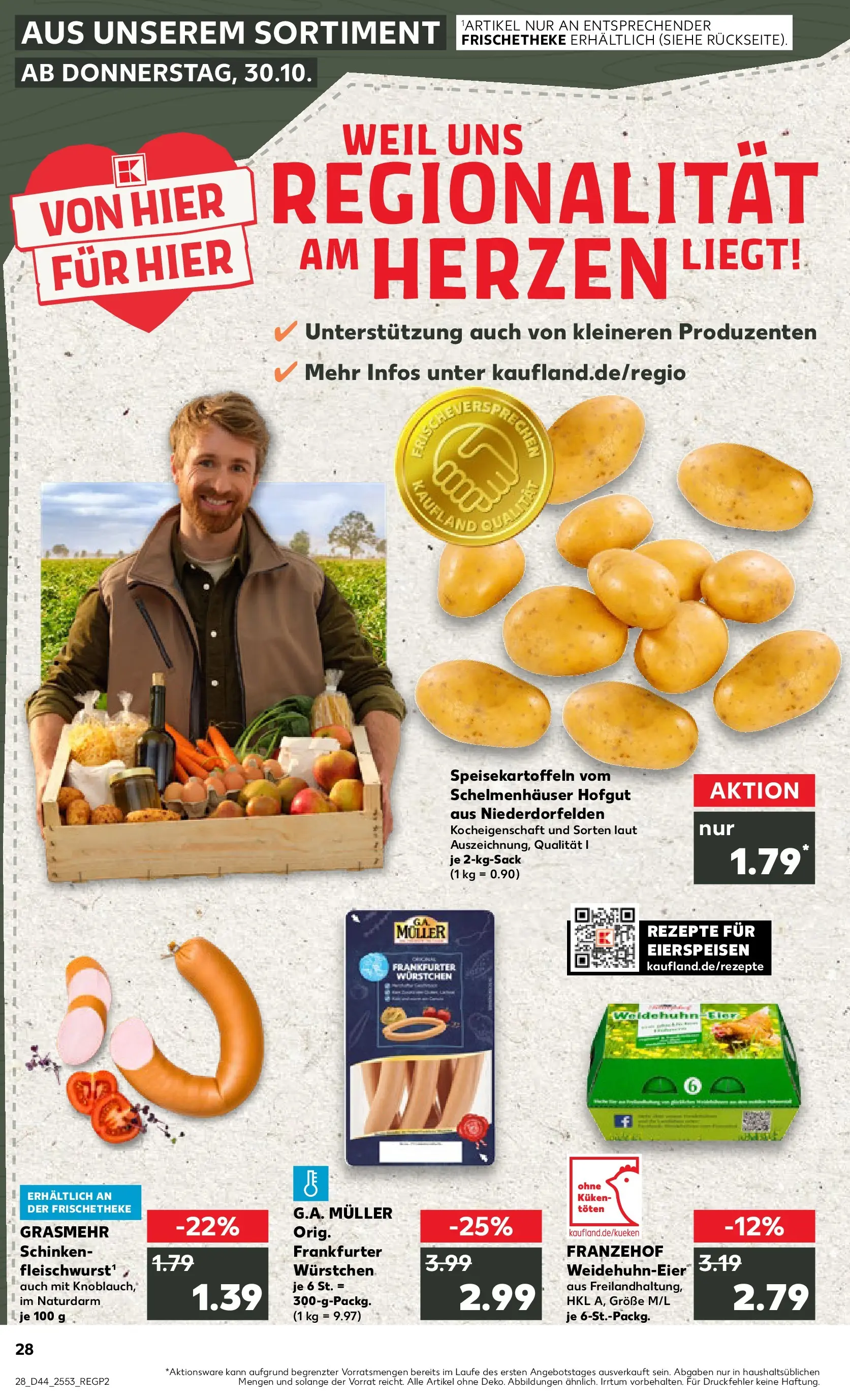 Prospekt Kaufland ab 03.11.2025 » Angebote Online zum Blättern | Seite: 28 | Produkte: Schinken