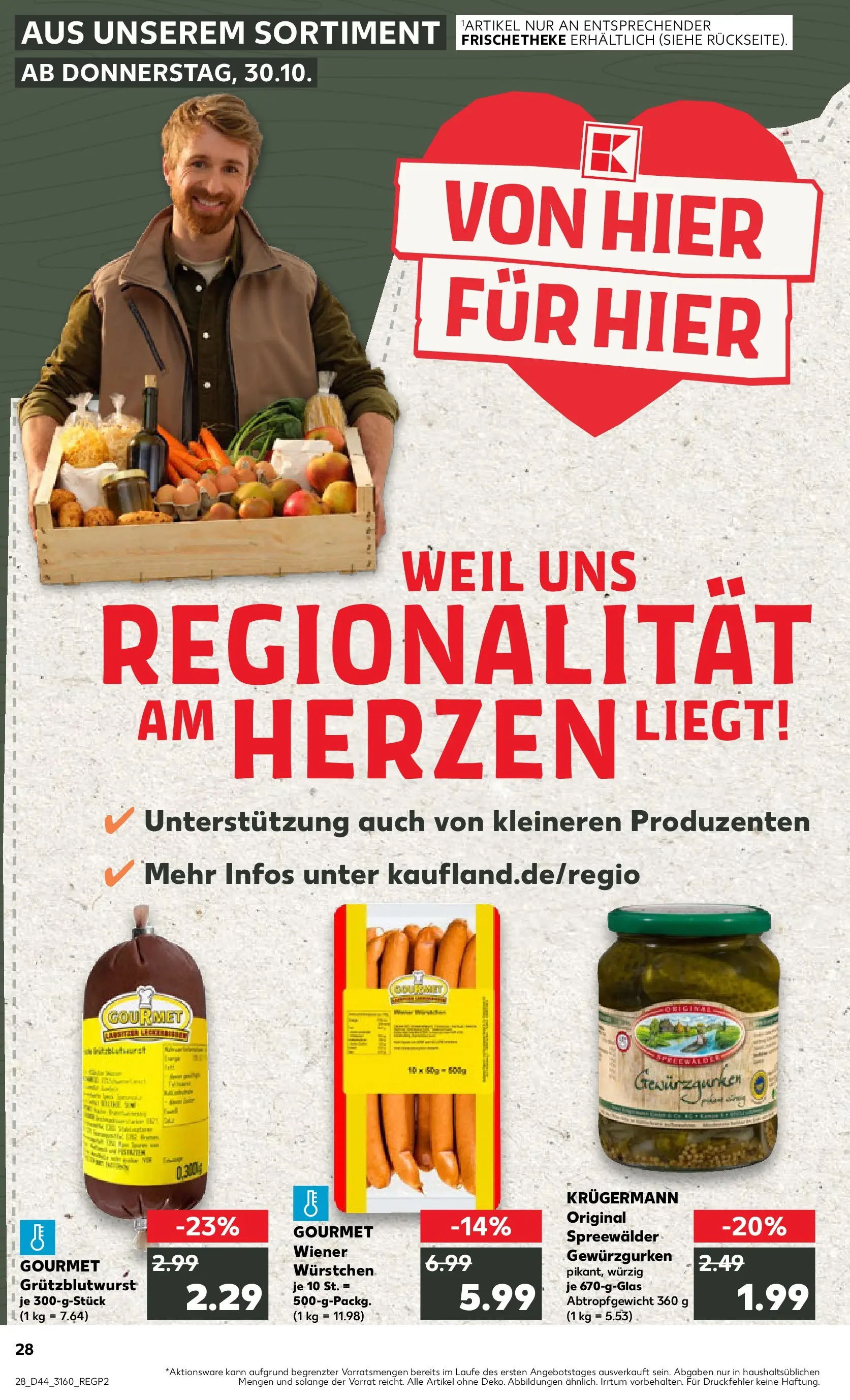Prospekt Kaufland ab 03.11.2025 » Angebote Online zum Blättern | Seite: 28 | Produkte: Wiener wurstchen
