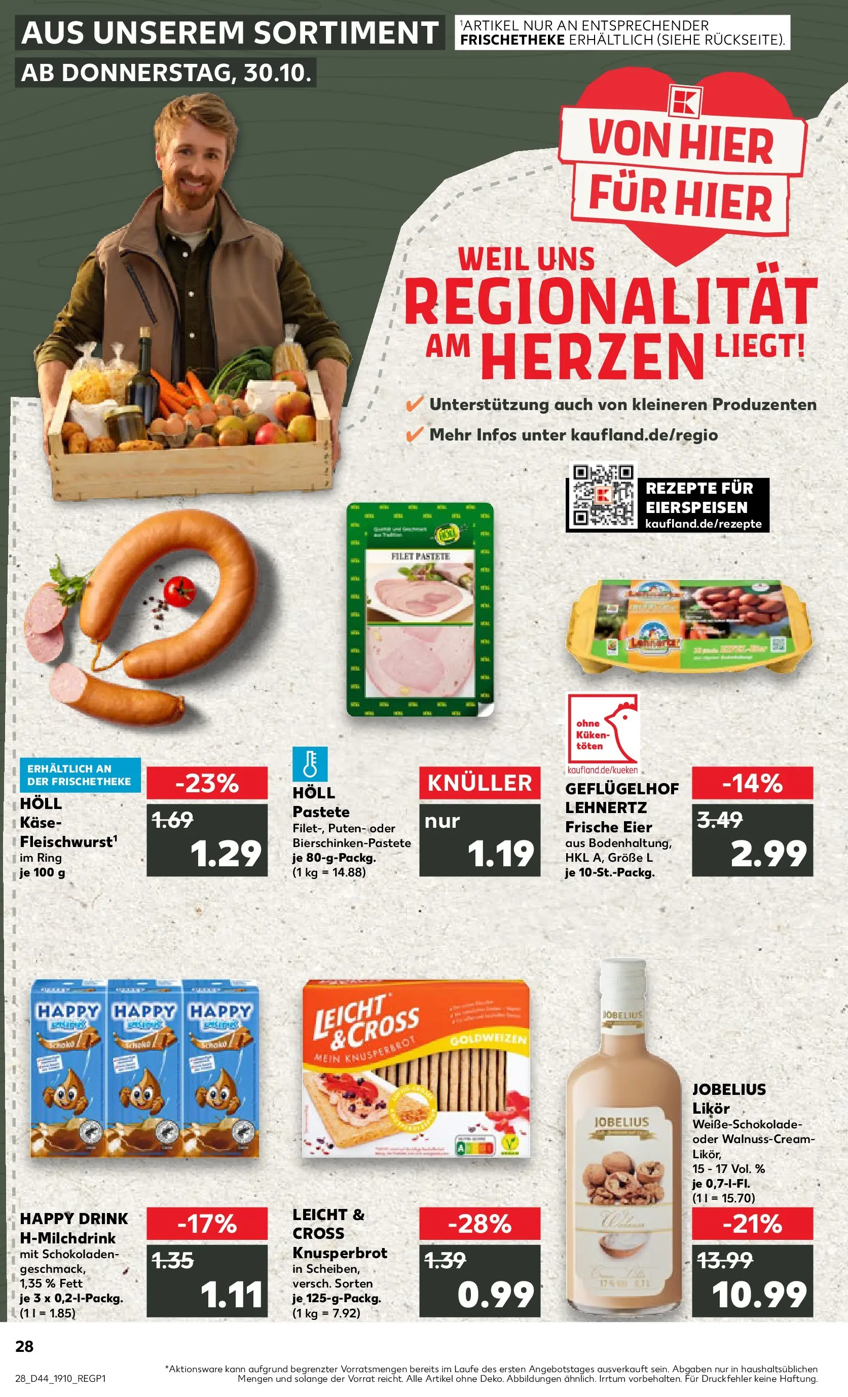 Prospekt Kaufland ab 03.11.2025 » Angebote Online zum Blättern | Seite: 28 | Produkte: Käse, Eier, Likör