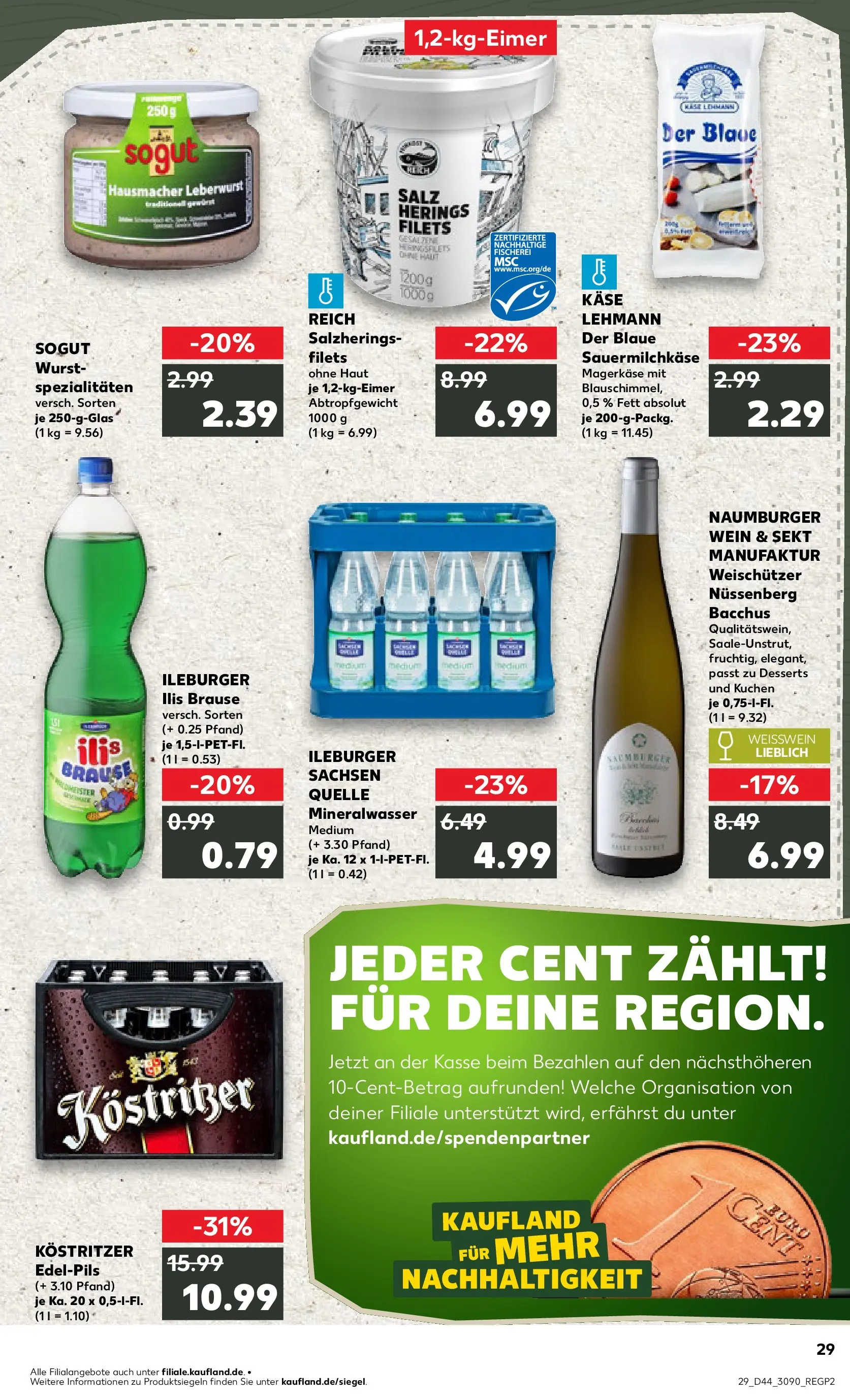 Prospekt Kaufland ab 03.11.2025 » Angebote Online zum Blättern | Seite: 29 | Produkte: Käse, Sekt, Wurst, Wein