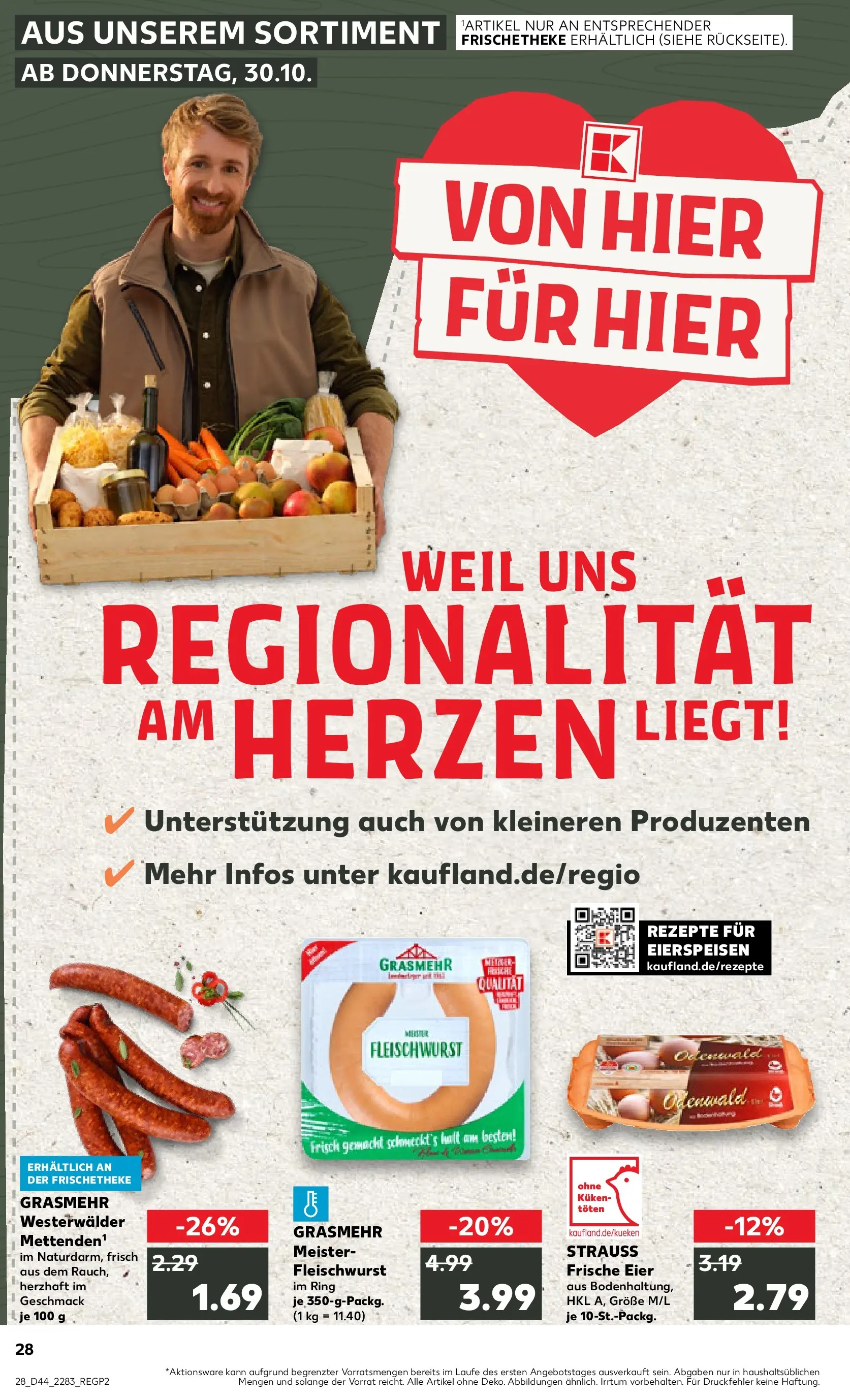 Prospekt Kaufland ab 03.11.2025 » Angebote Online zum Blättern | Seite: 28 | Produkte: Eier