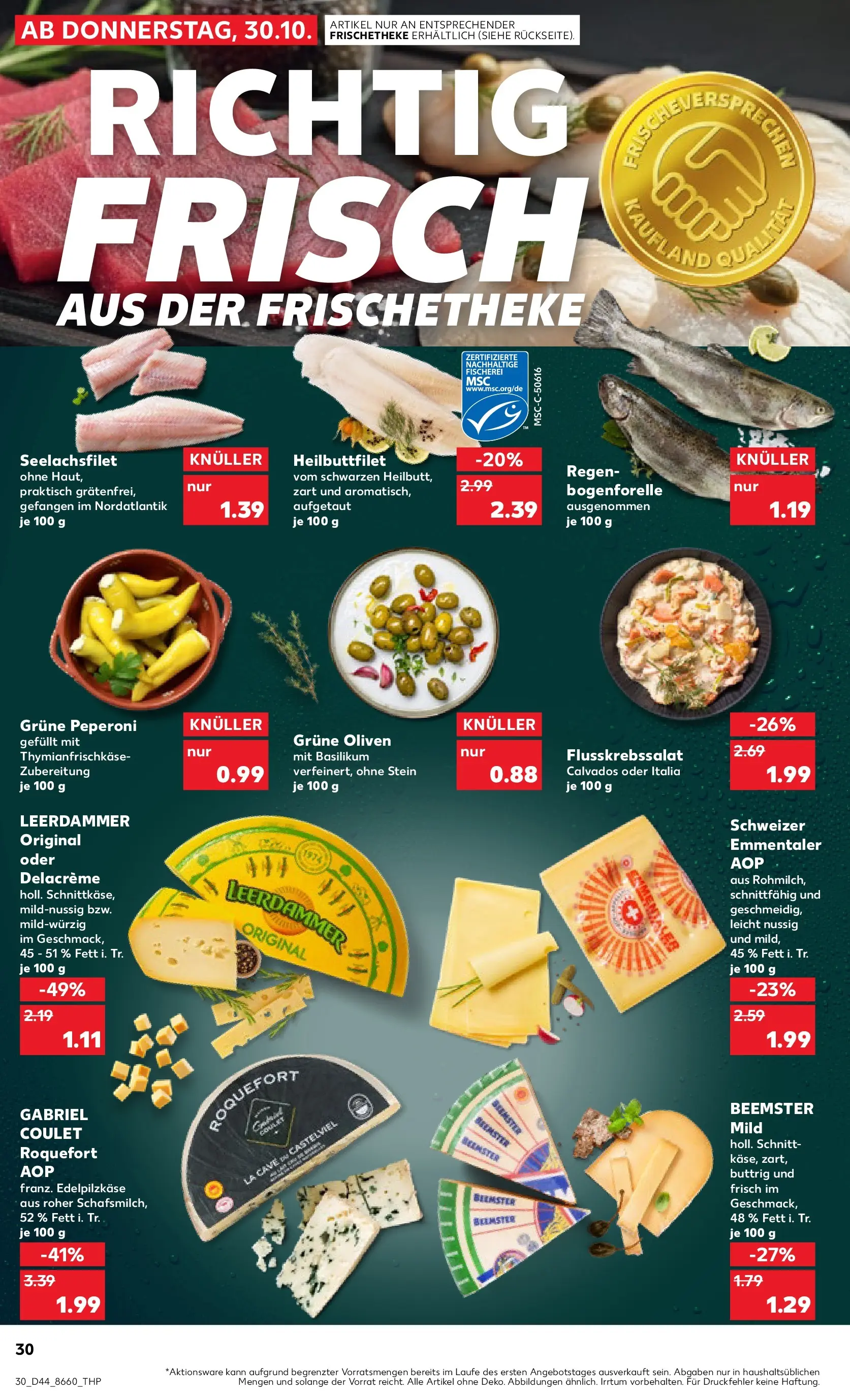 Prospekt Kaufland ab 03.11.2025 » Angebote Online zum Blättern | Seite: 30 | Produkte: Leerdammer