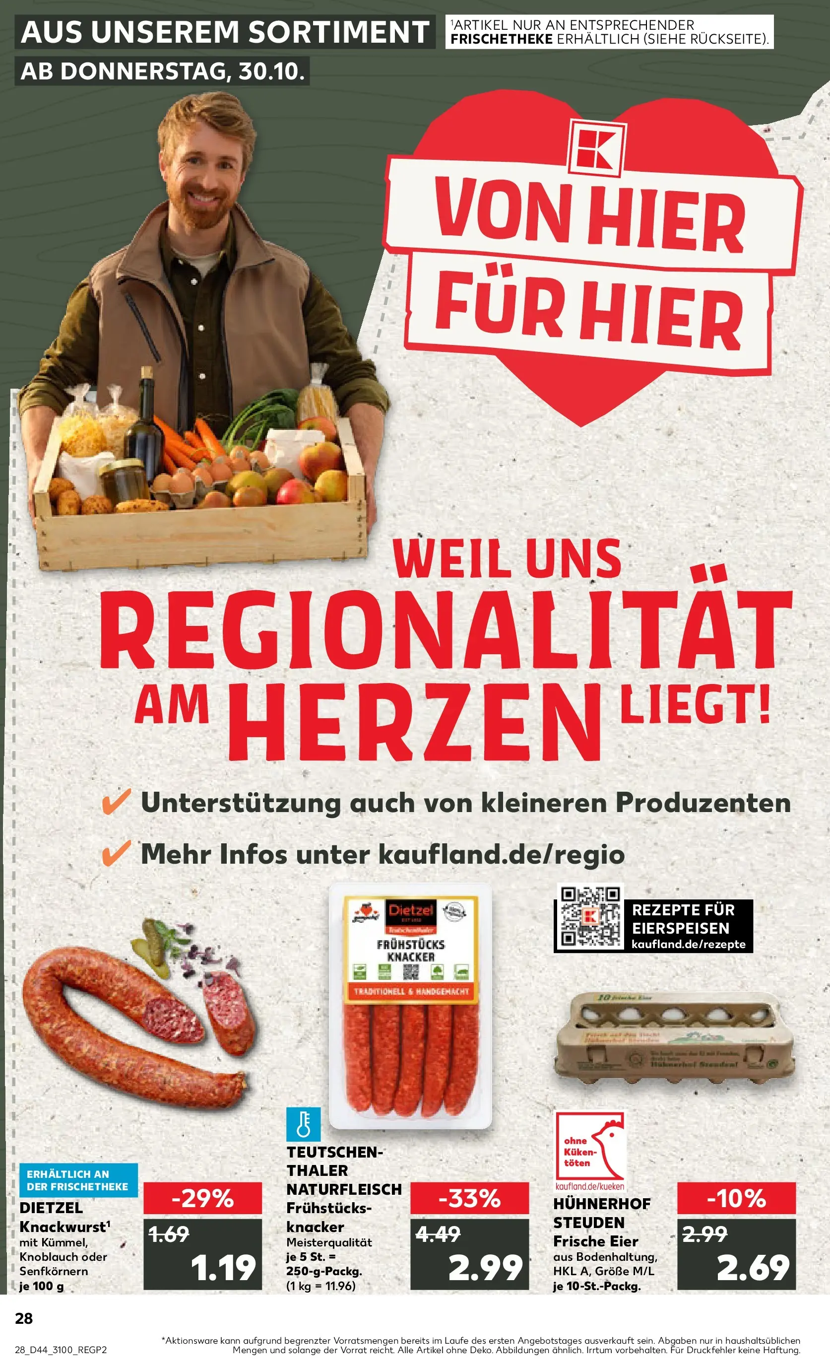 Prospekt Kaufland ab 03.11.2025 » Angebote und Werbung Online | Seite: 28 | Produkte: Eier, Knoblauch Prospekt Kaufland ab 03.11.2025 » Angebote Online zum Blättern | Seite: 28 | Produkte: Eier, Knoblauch