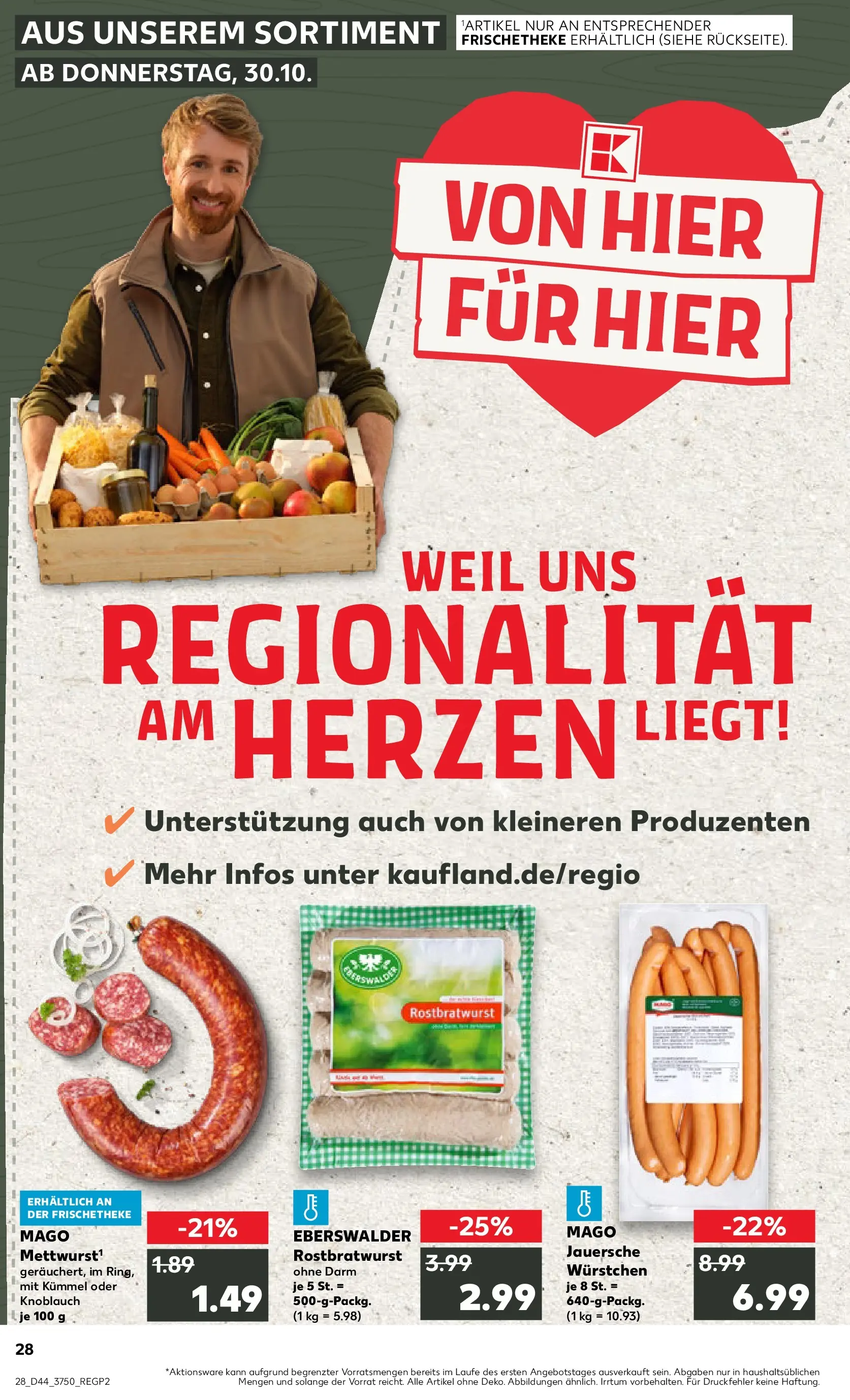Prospekt Kaufland ab 03.11.2025 » Angebote Online zum Blättern | Seite: 28 | Produkte: Knoblauch