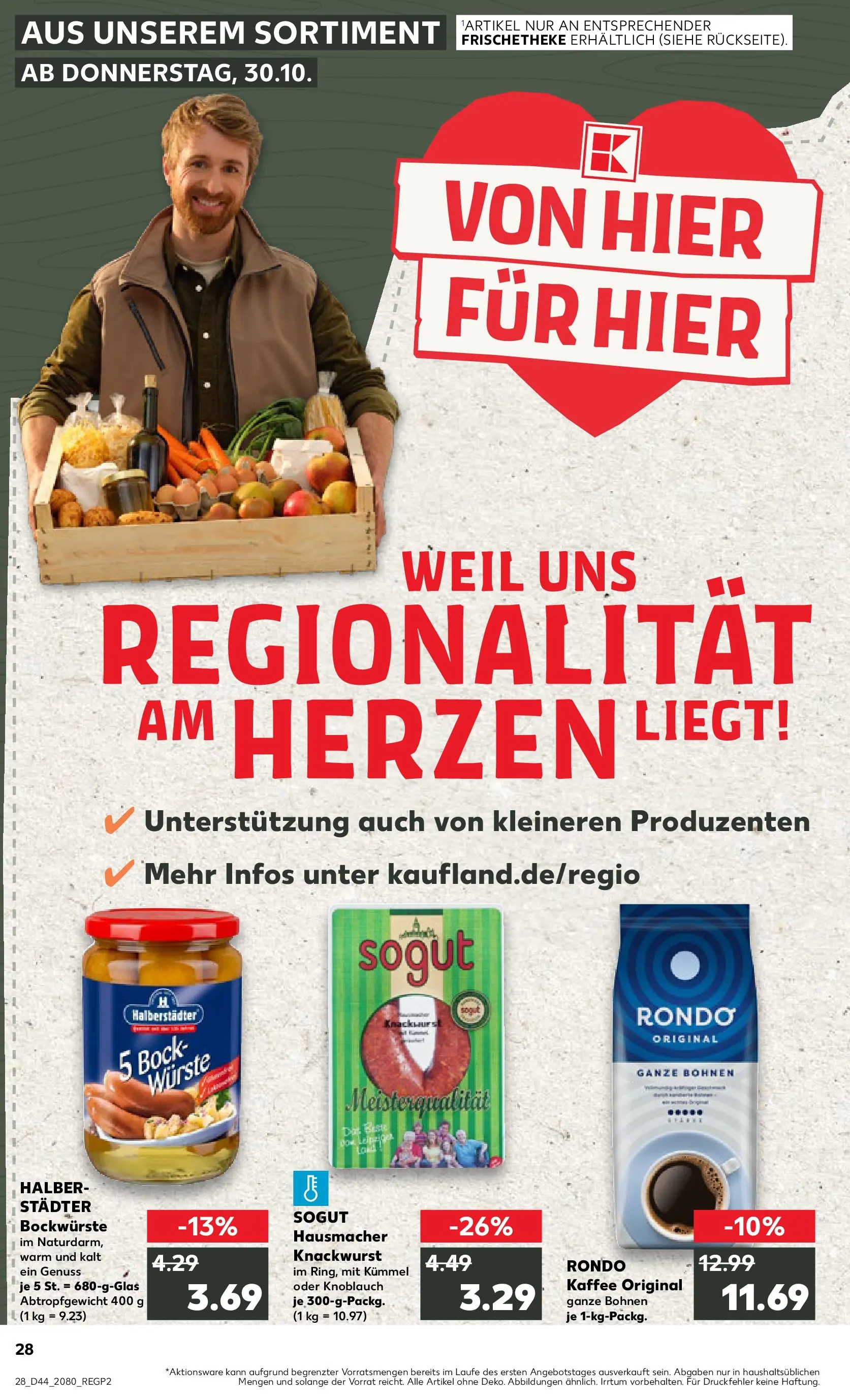 Prospekt Kaufland ab 03.11.2025 » Angebote Online zum Blättern | Seite: 28 | Produkte: Kaffee, Knoblauch